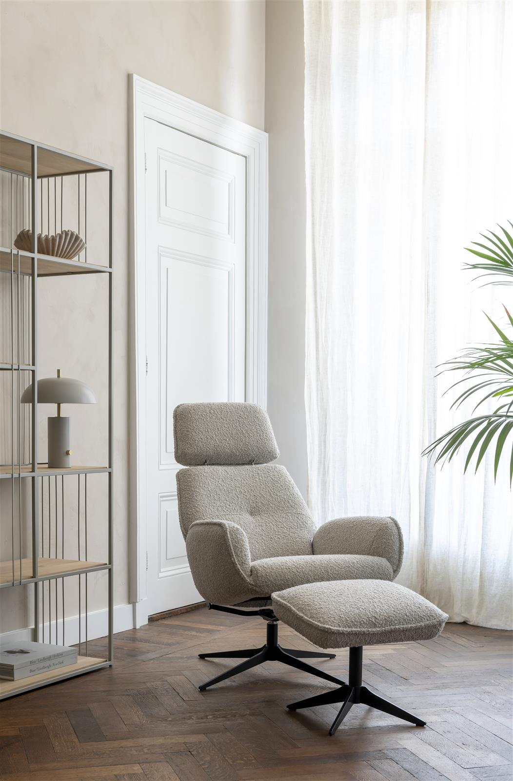 Relaxfauteuil Bobbio - Crème ecru