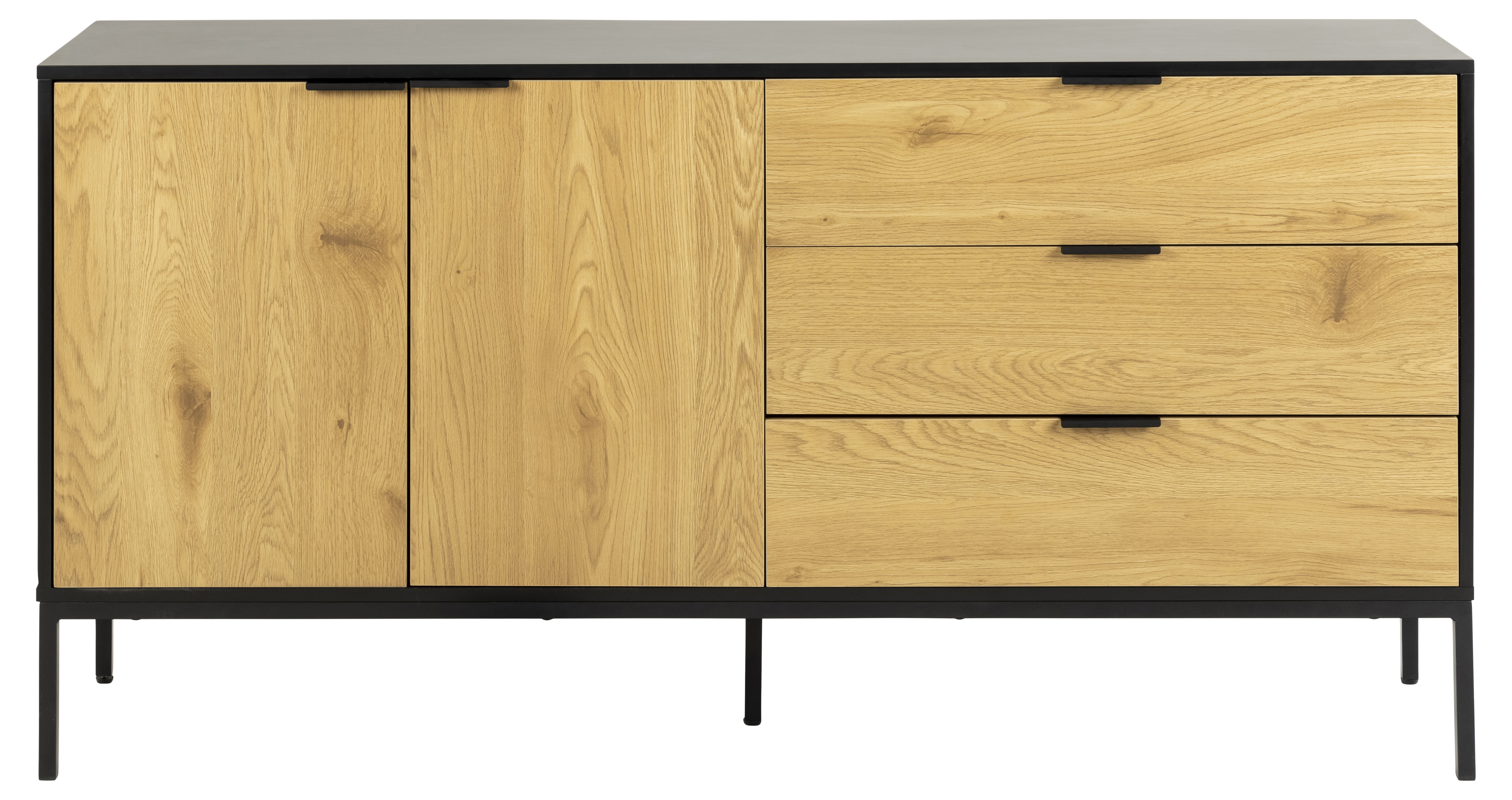 Dressoir met 2 deuren en 3 lades - Wild Oak