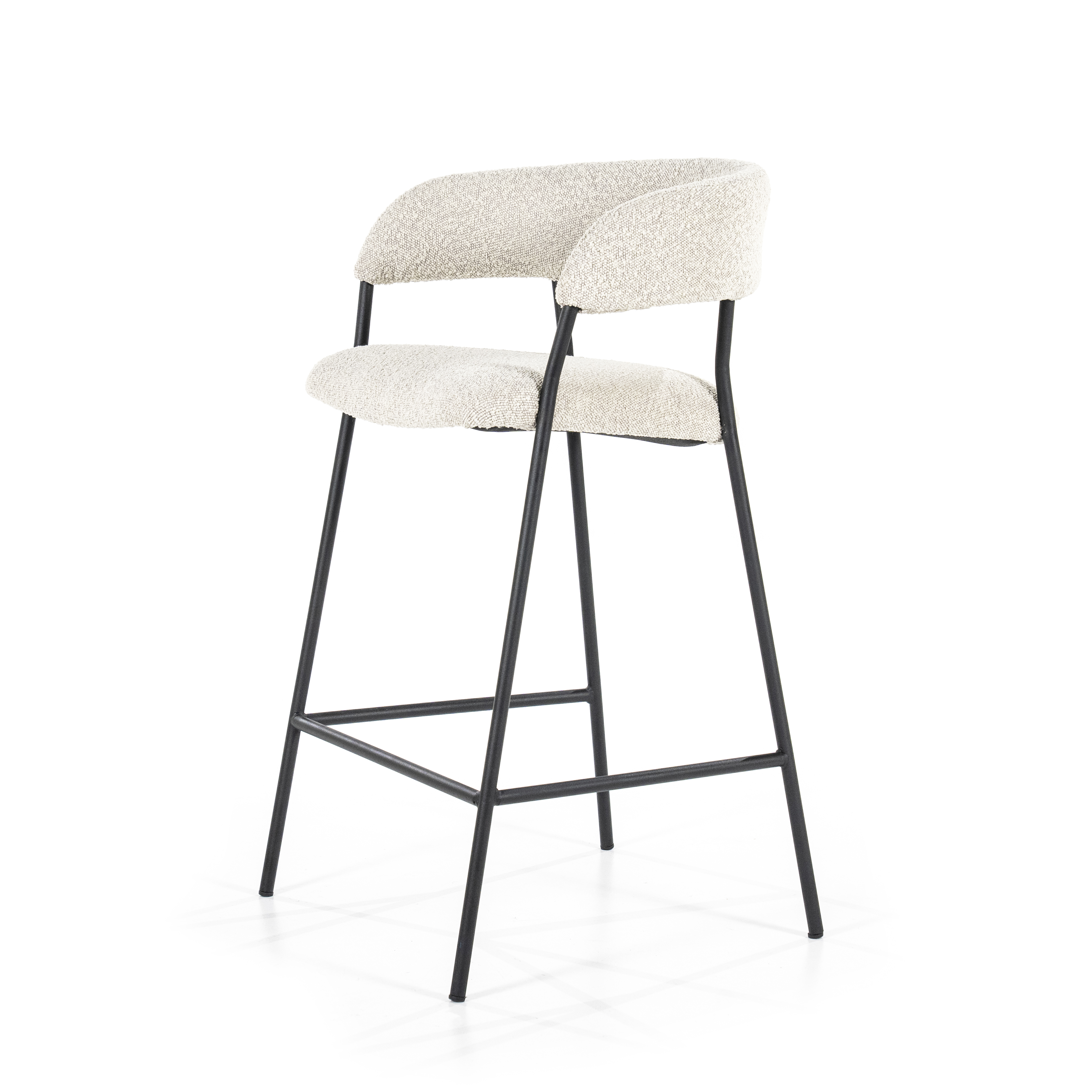 Barstoel met arm - beige