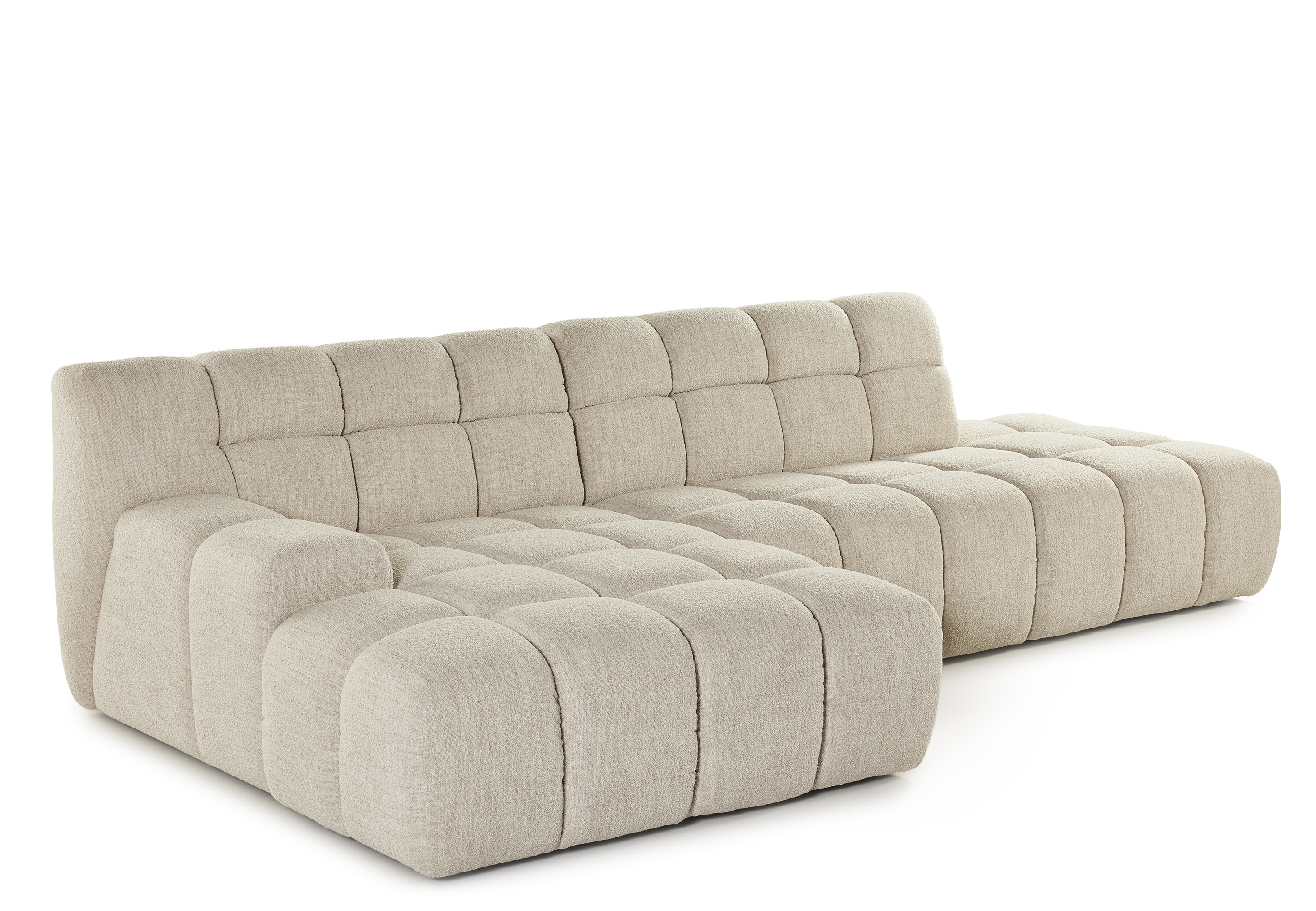 Hoeksalon Mira met longchair (links) - Yukon ecru