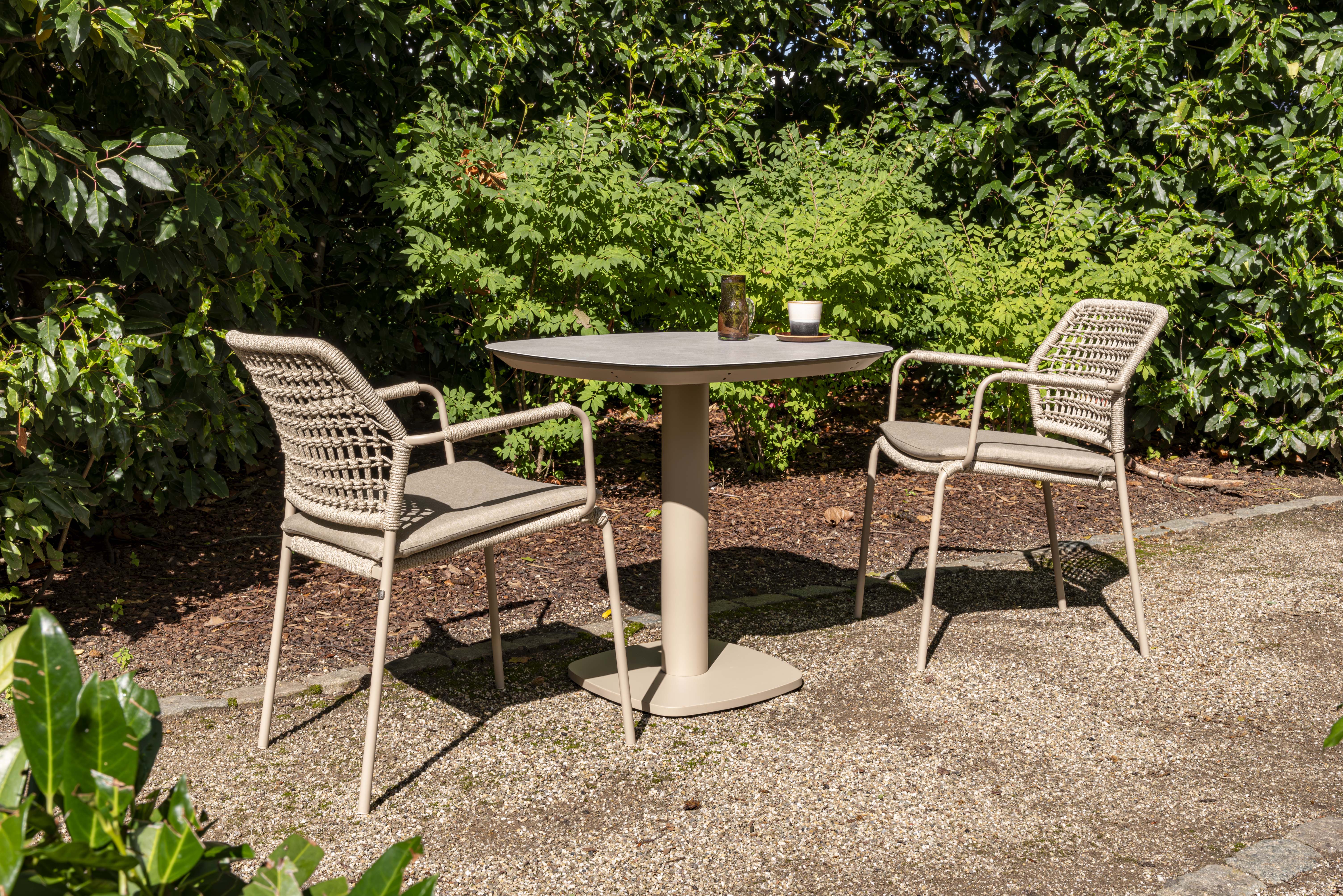 Outdoor tafel Manolo 75x75cm - latte