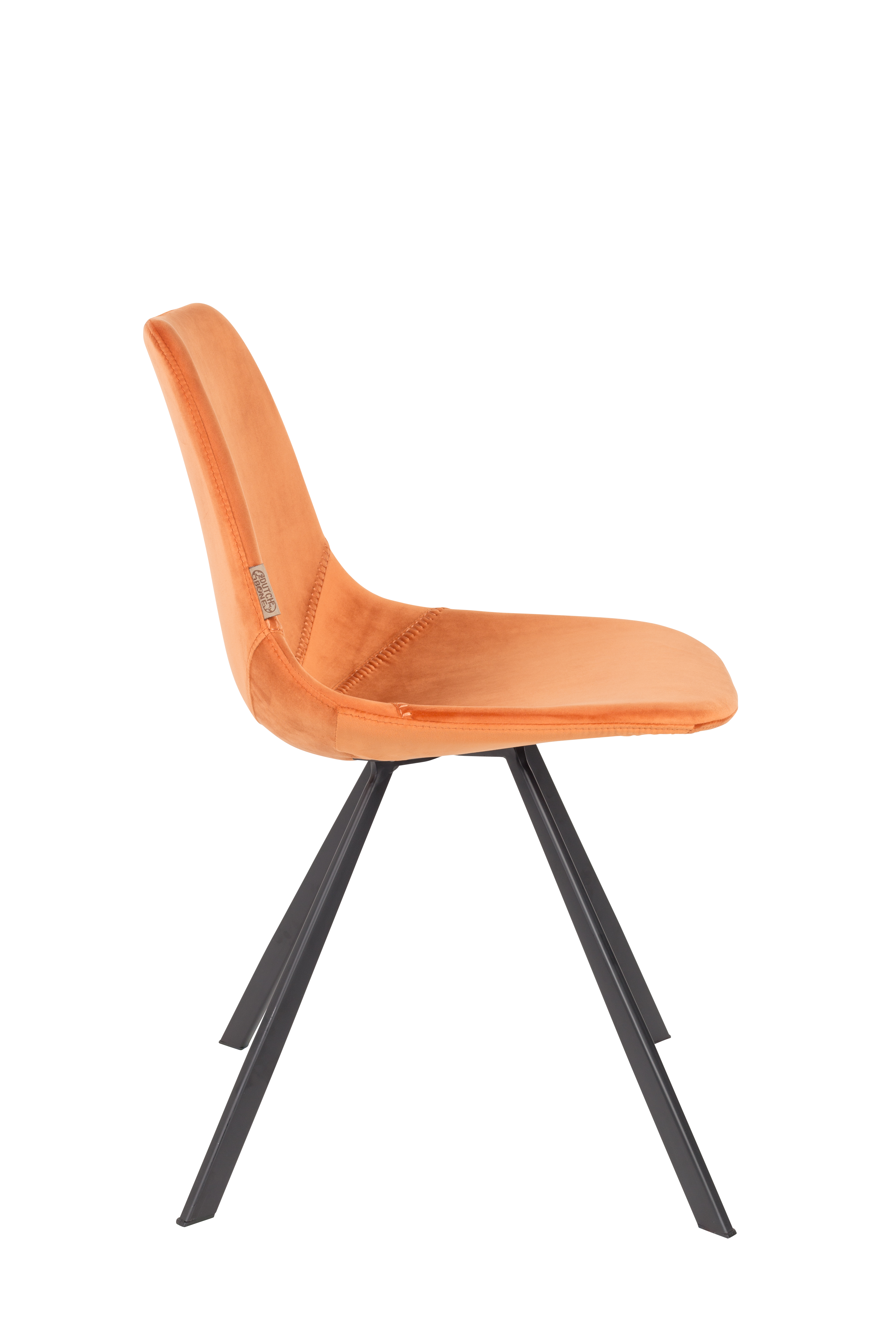 Eetkamerstoel Franky in velvet - Orange