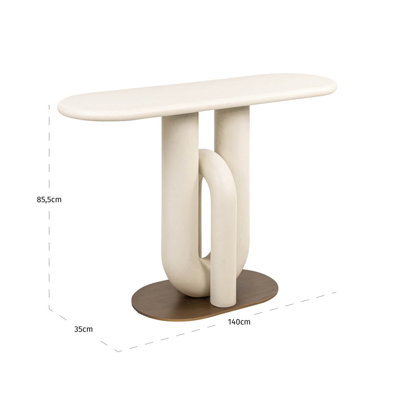 Consoletafel Winslow 130cm - wit