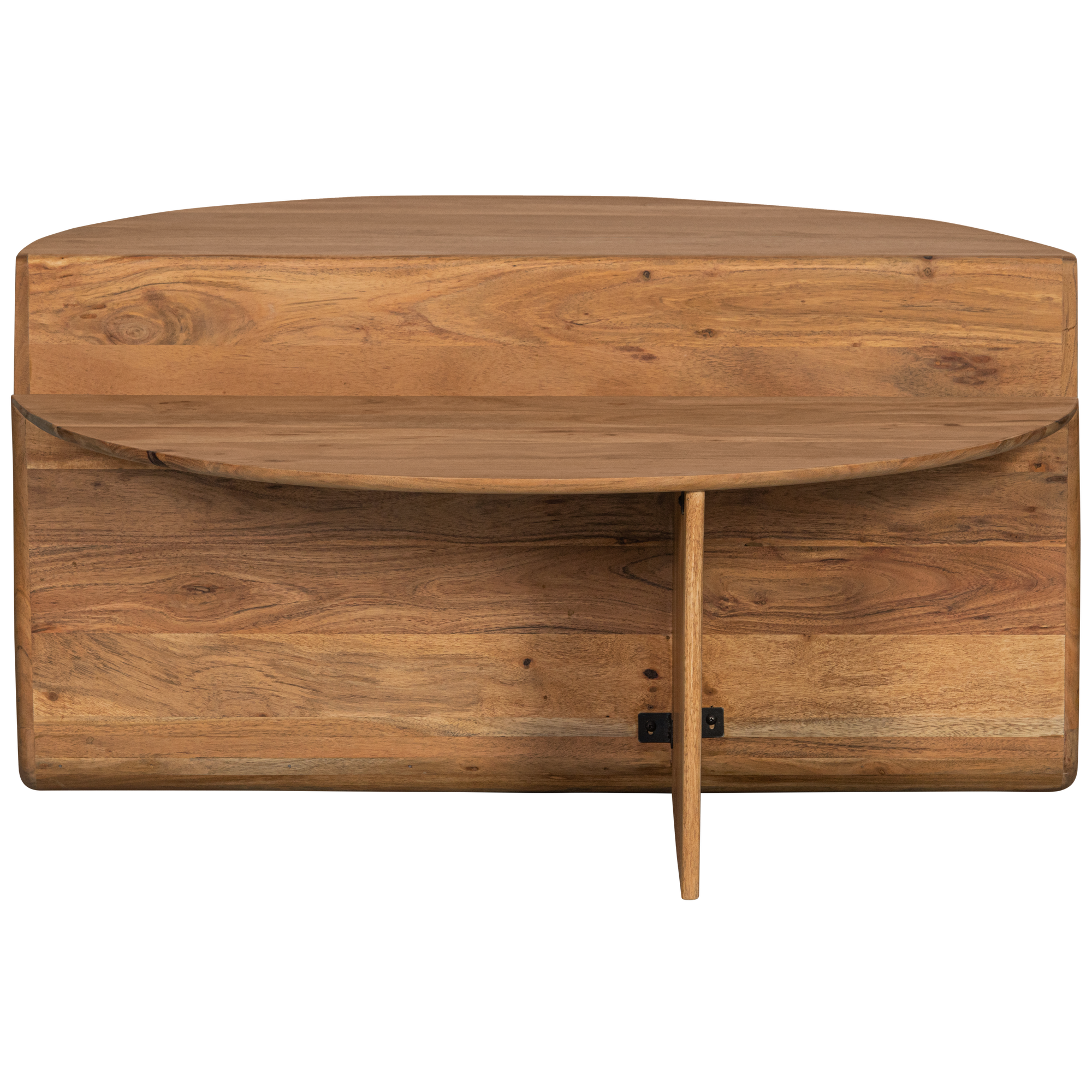 Houten salontafel Jaws met opbergvak - natuur acacia