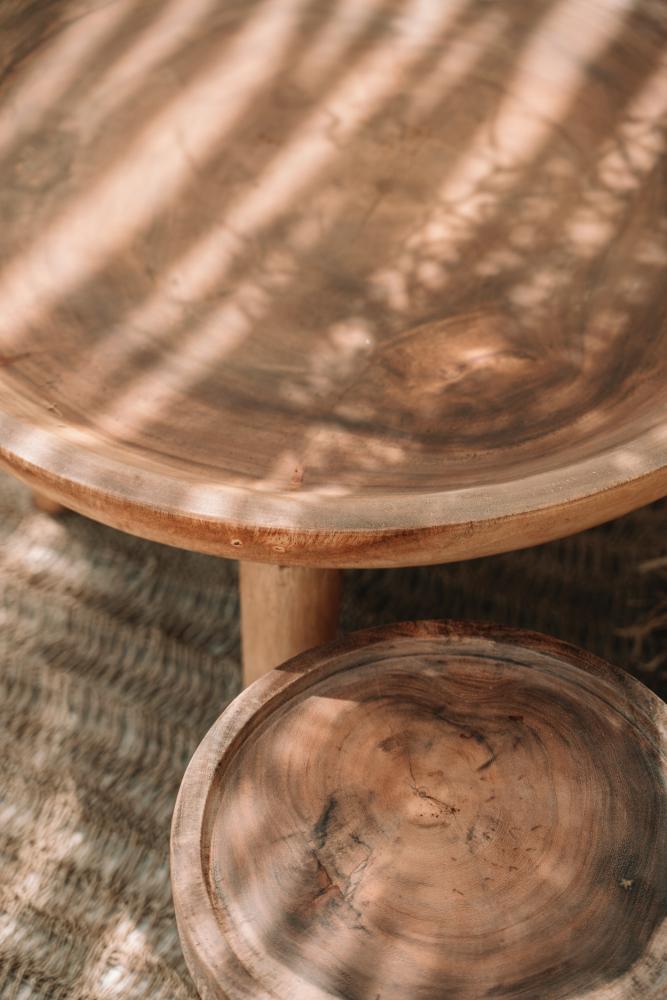 Salontafel diam.70 cm - Munggur wood