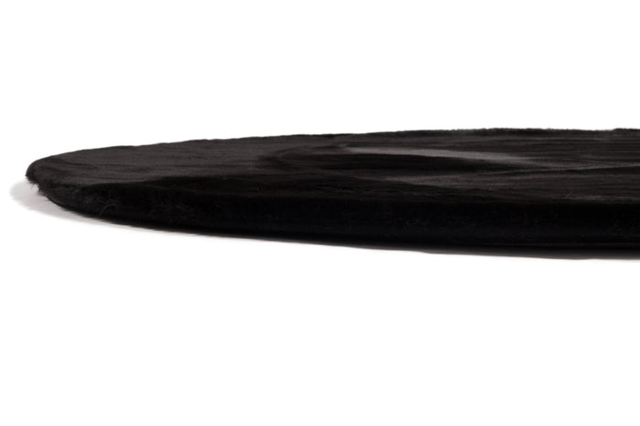 Rond tapijt Plush dia. 120cm - zwart