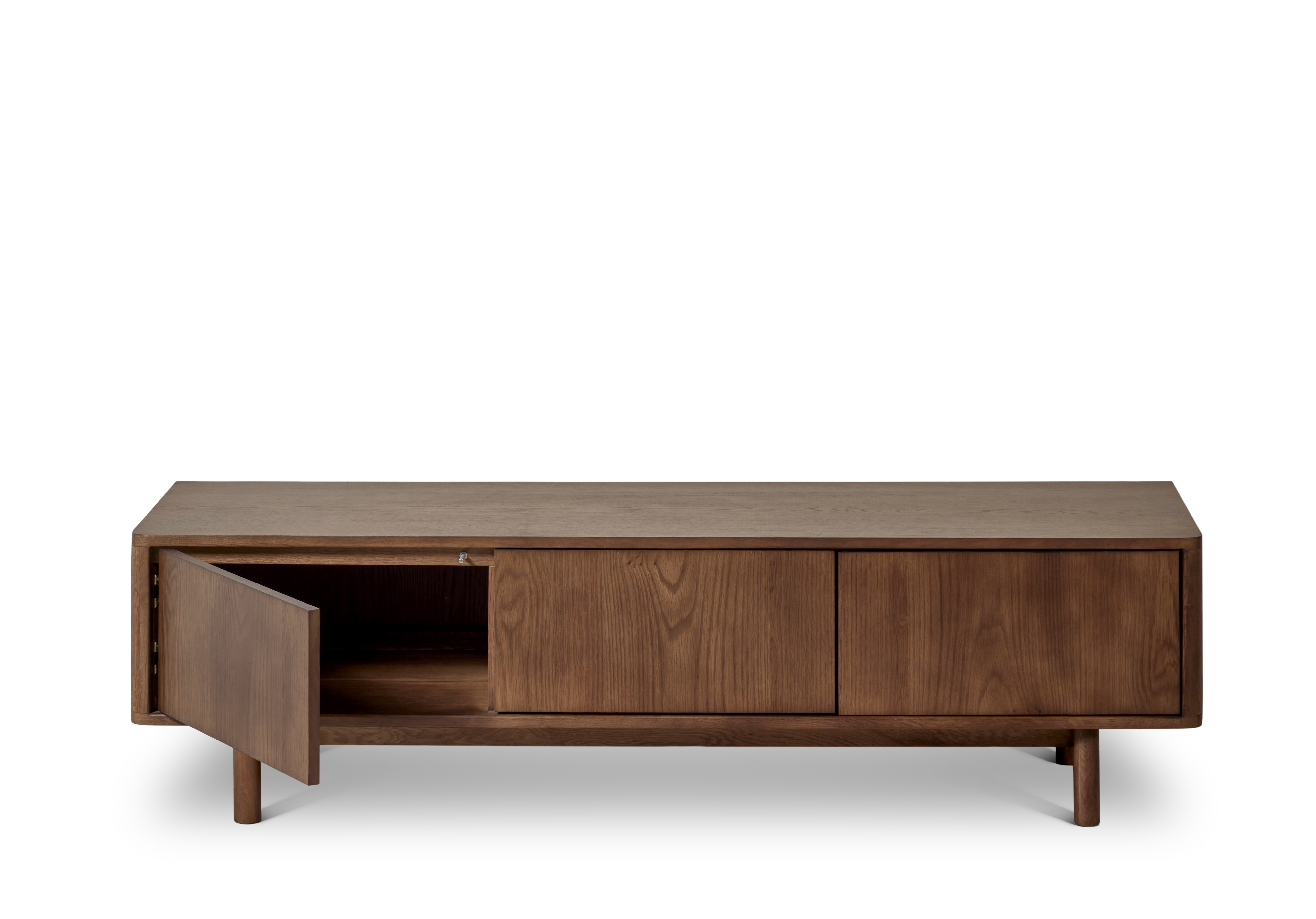 Tv meubel 160cm - eik/donkerbruin