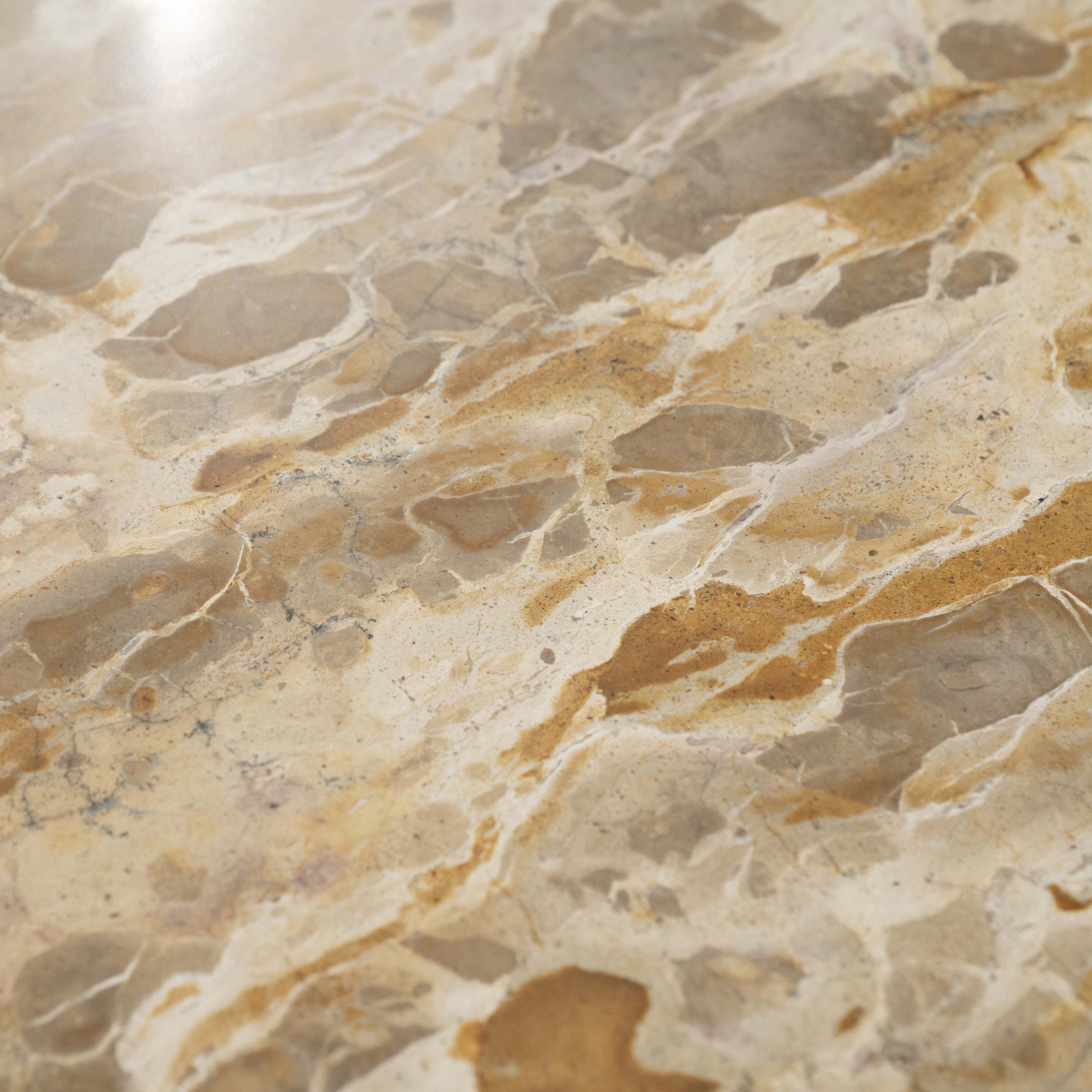 Bijzettafel small- mangohout/marmer