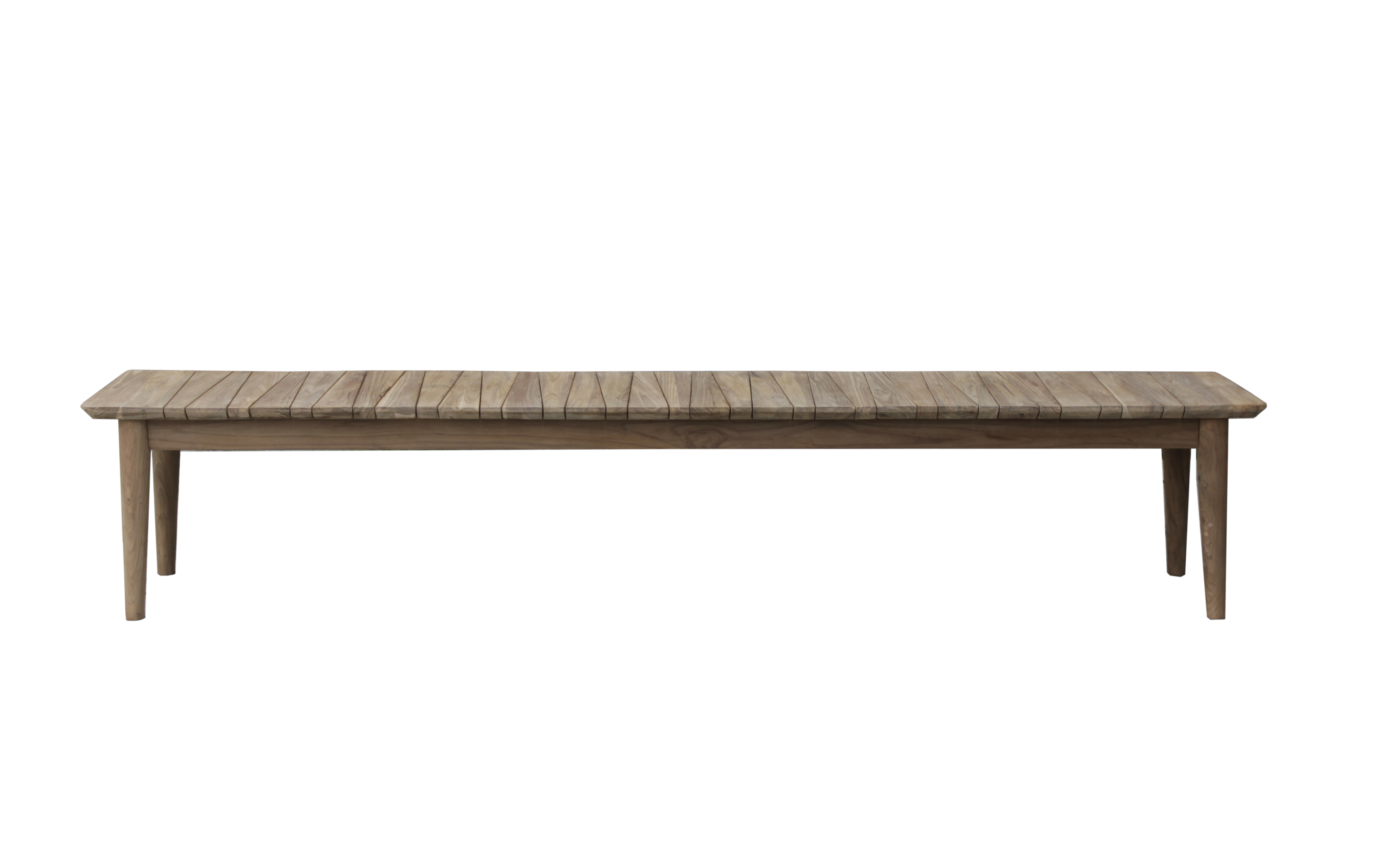 Outdoor zitbank 240cm - recycled teak