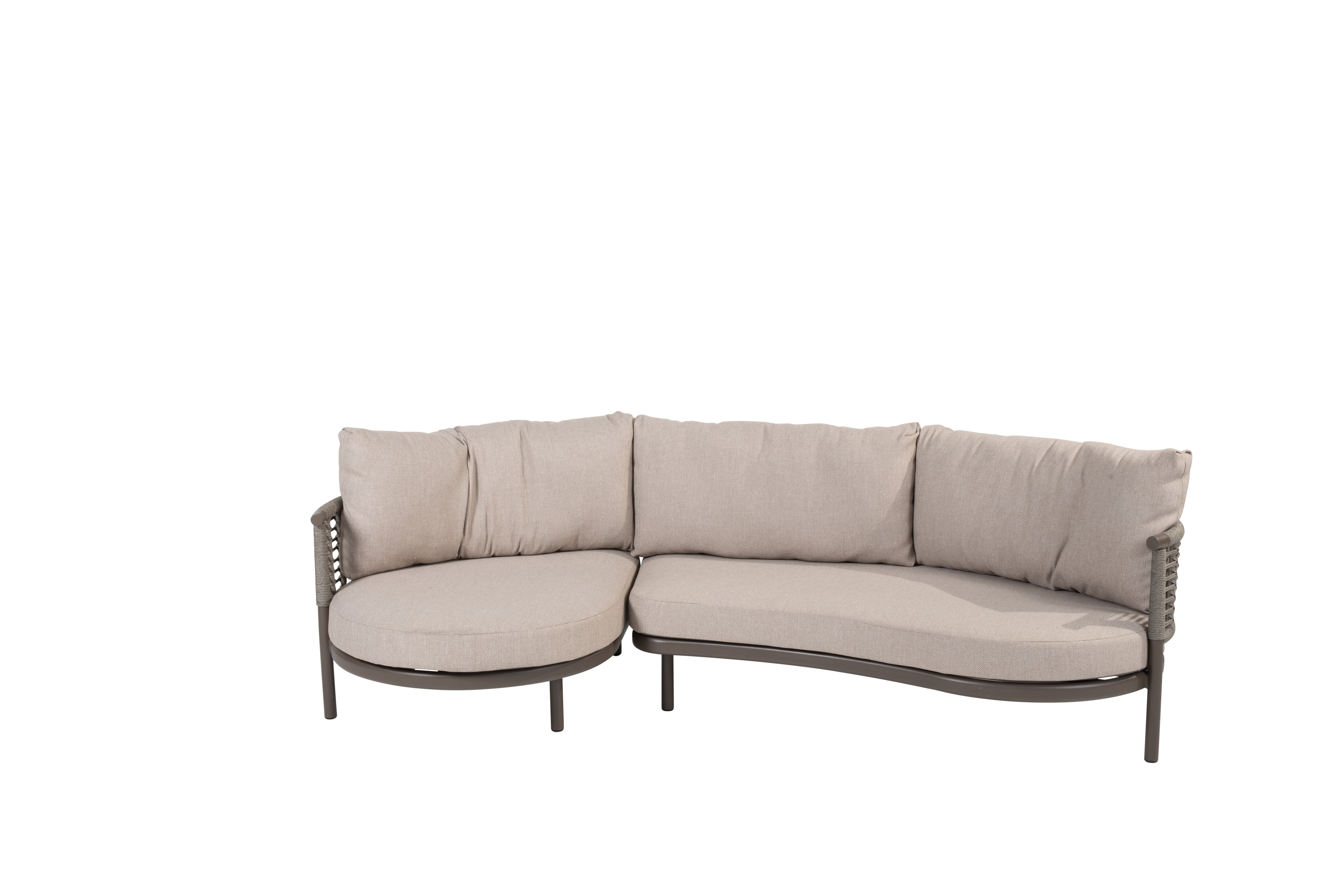 Loungeset Puglia - longchair rechts - terre
