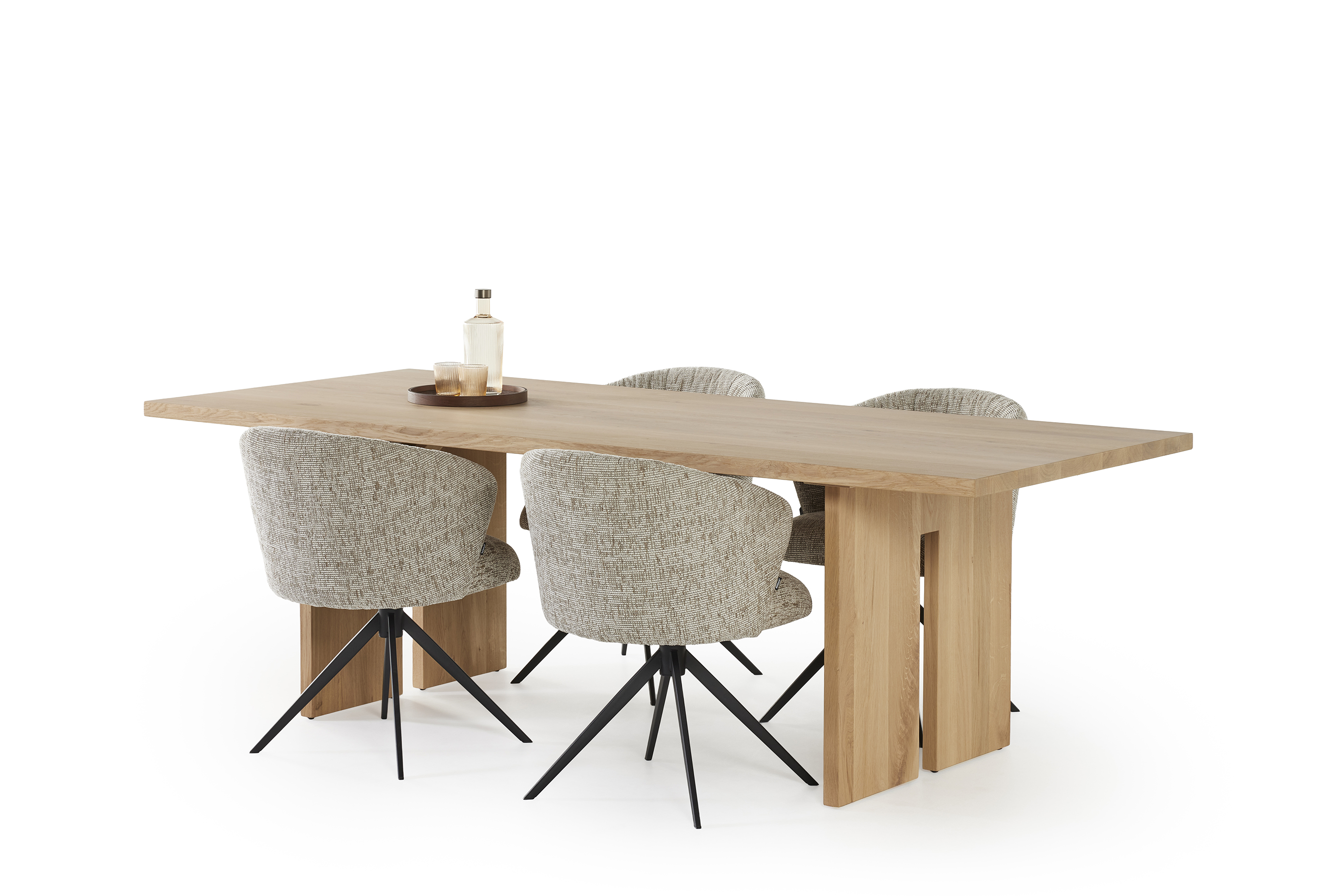 Eettafel 240x100cm - eik