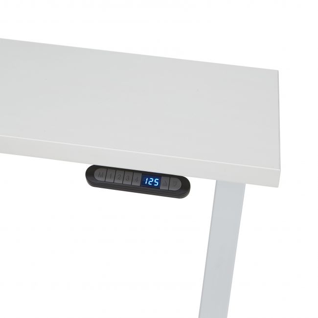 Elektrisch verstelbare bureau 160x80cm - wit