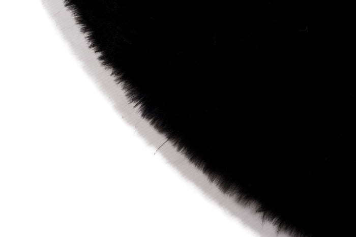 Rond tapijt Plush dia. 120cm - zwart