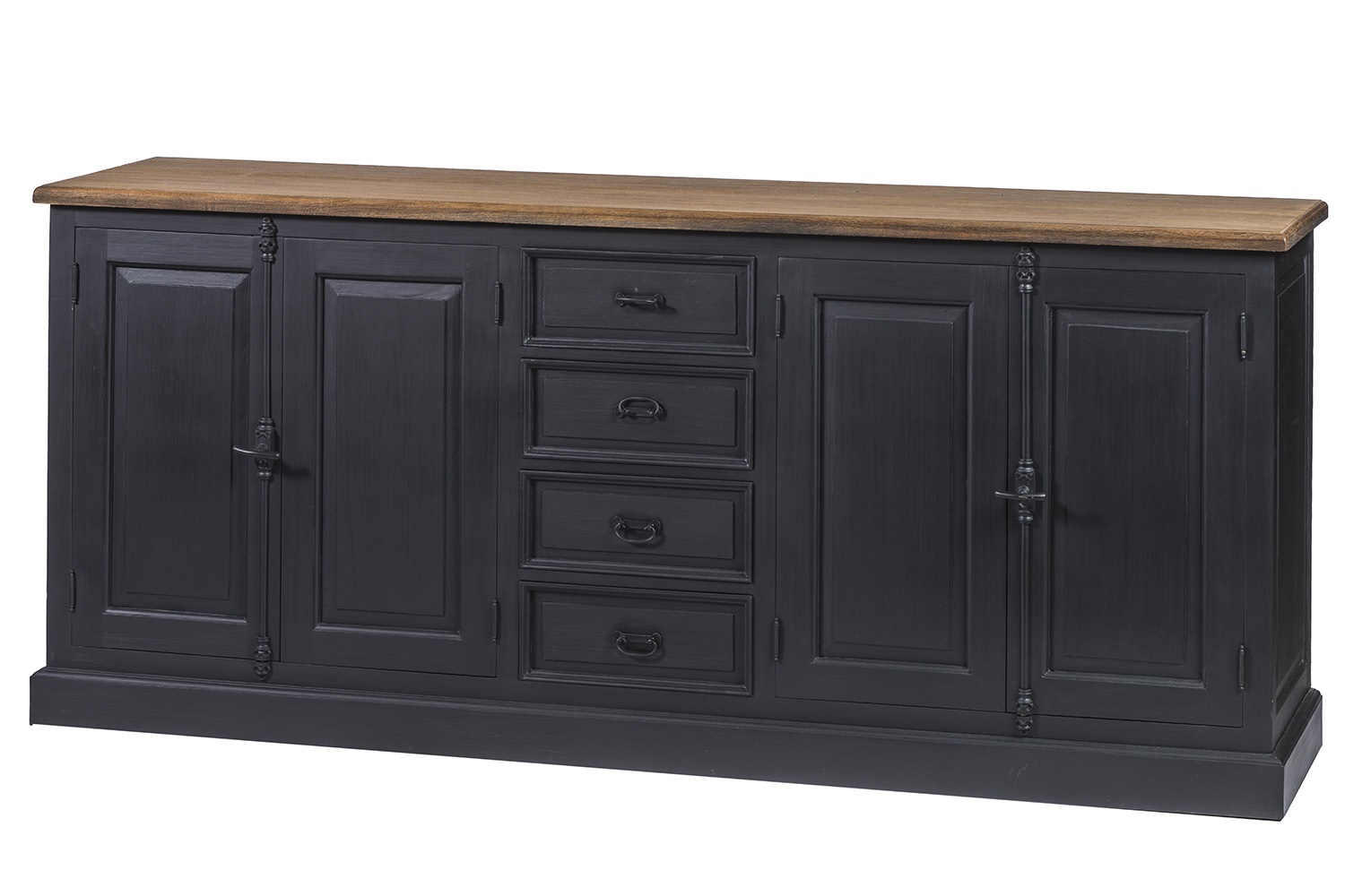 Dressoir 220cm 4 deuren, 4 laden