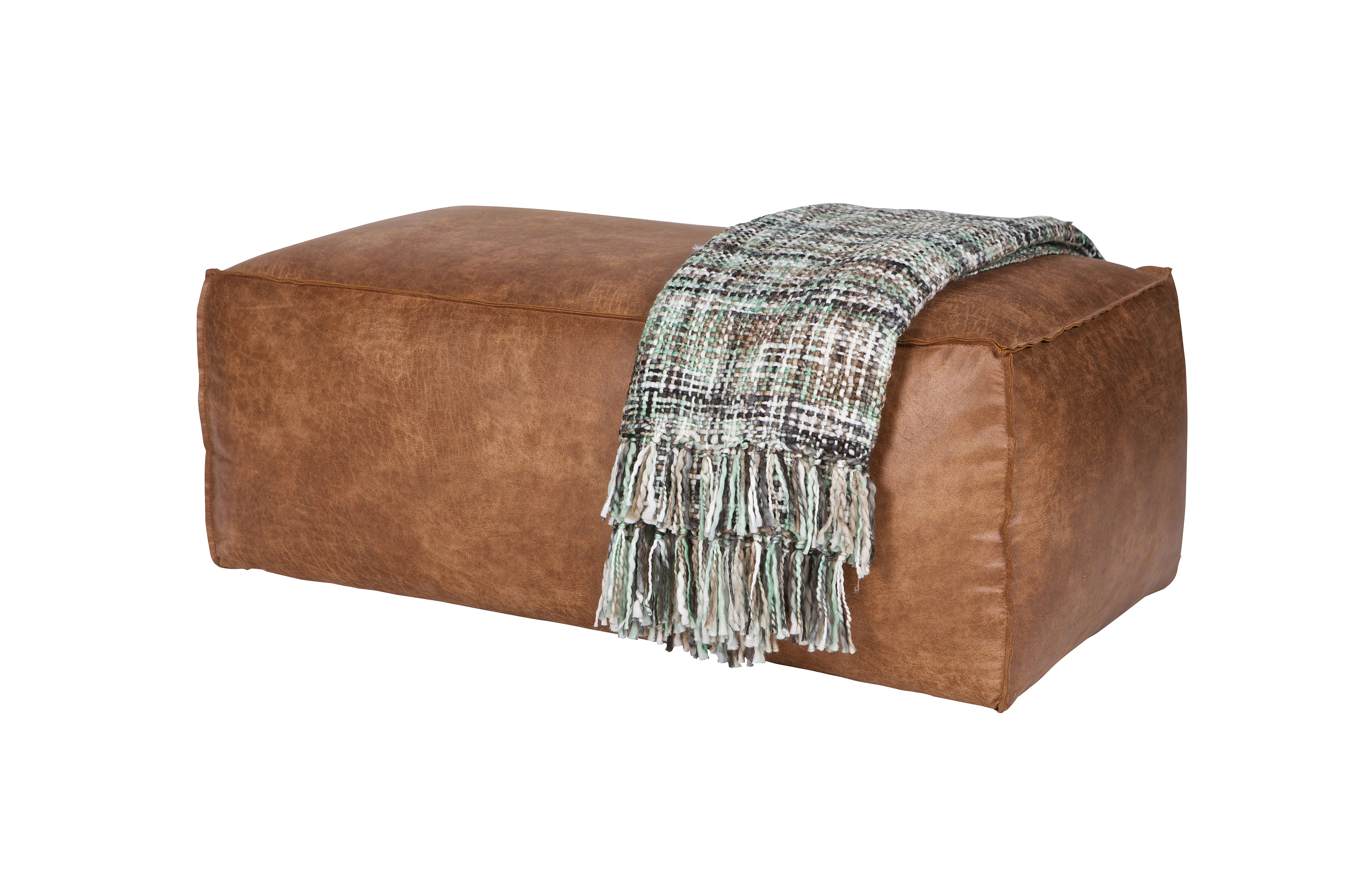 Poef hocker Rodeo - cognac