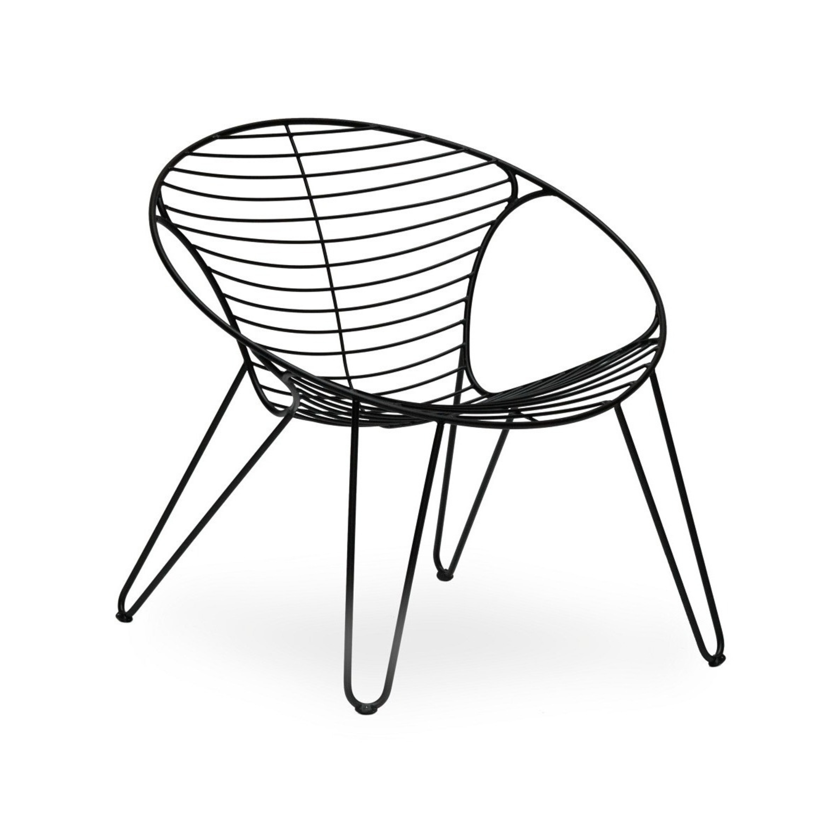 Tuinfauteuil Wire - zwart