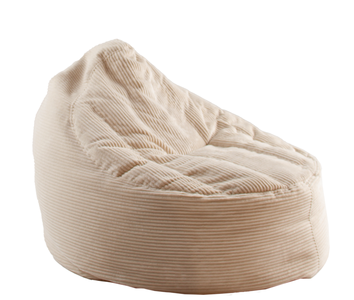Zitzak in ribfluweel - Cream ecru