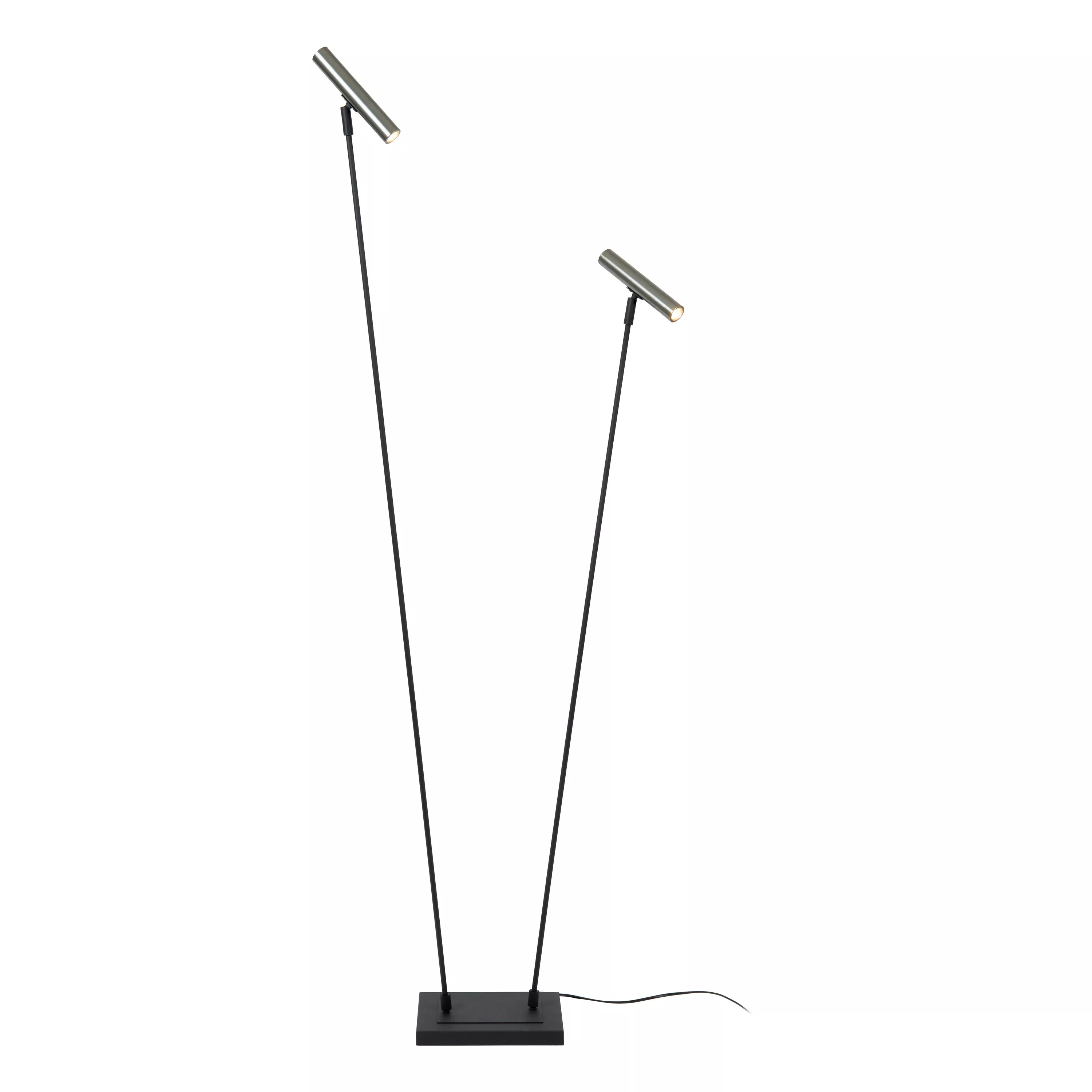Vloerlamp Duarte - 2xG9 (excl.lichtbron) - grijs ijzer