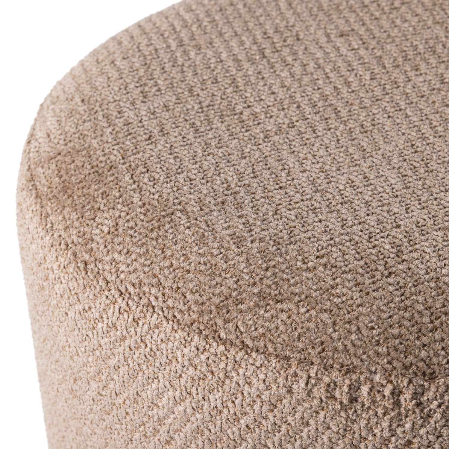 Draaibare poef Islen - bouclé bruin