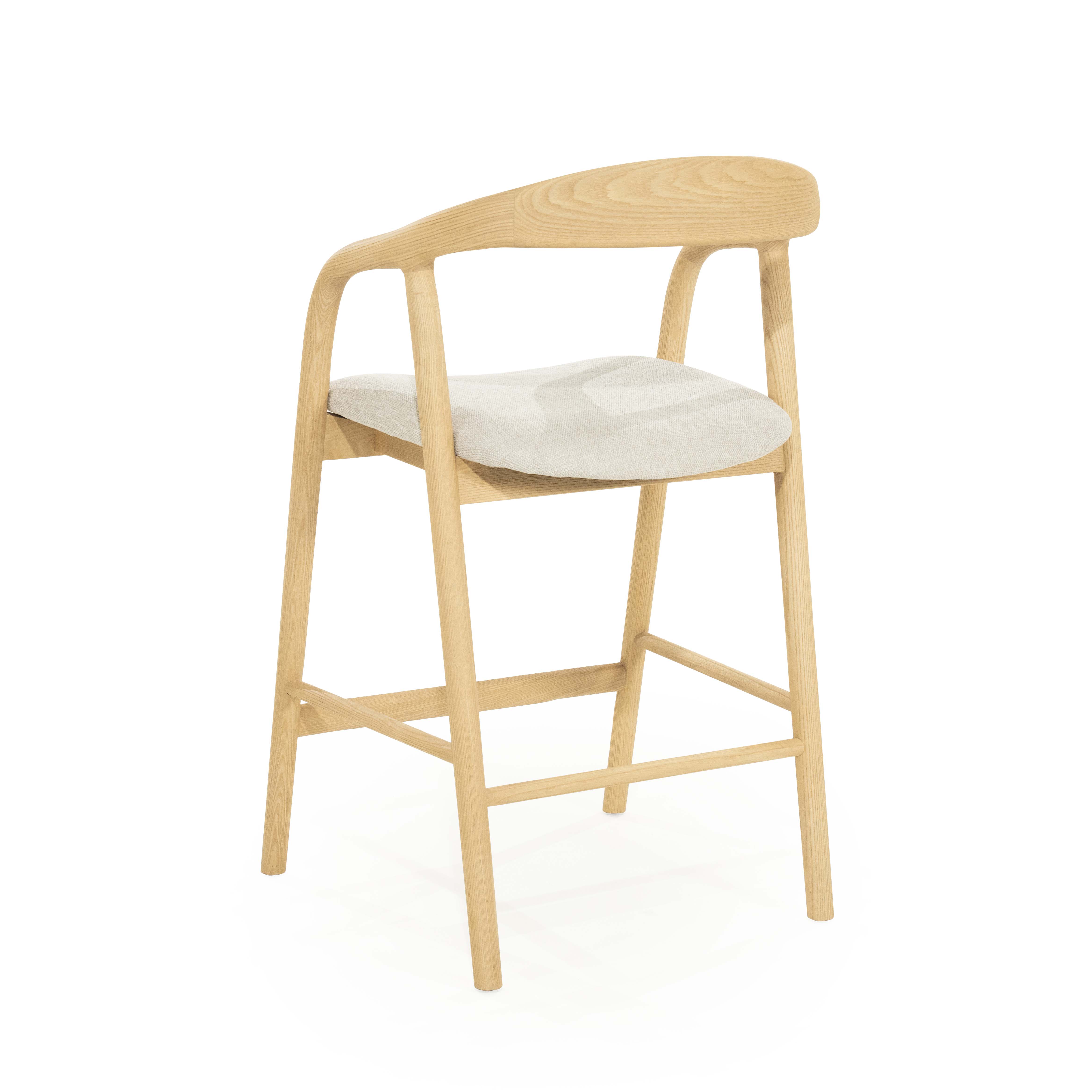 Counterstoel in essenhout - naturel