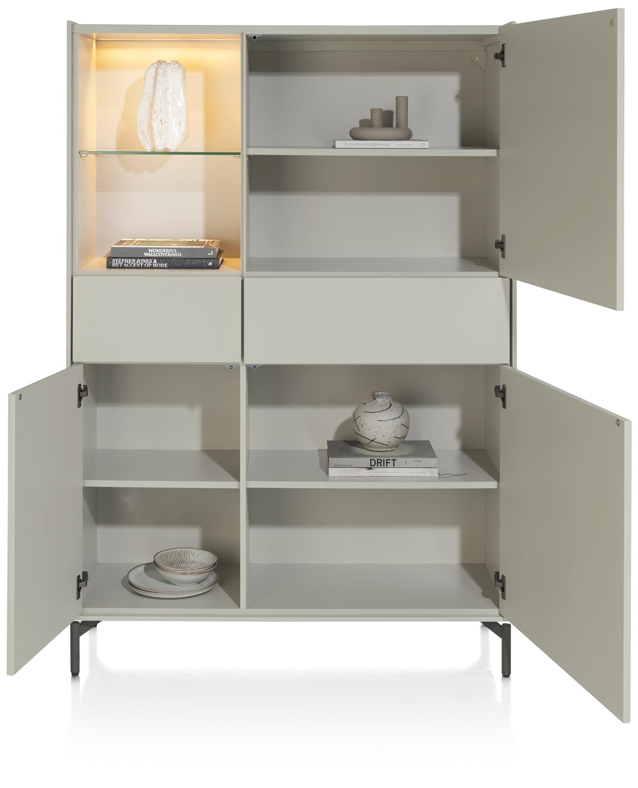 Bergkast Noon B120cm - silkgrey