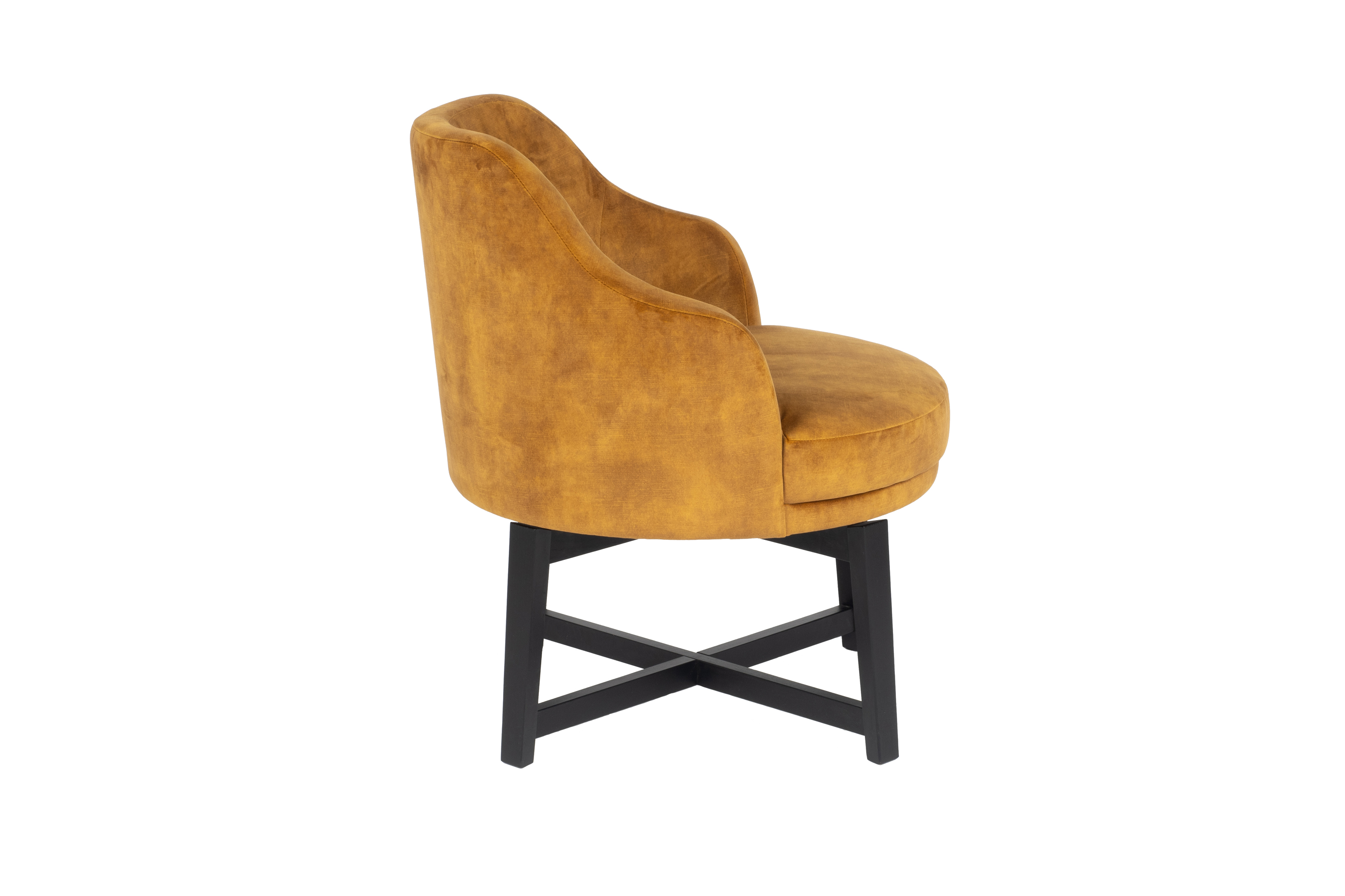 Fauteuil in fluweel - goud