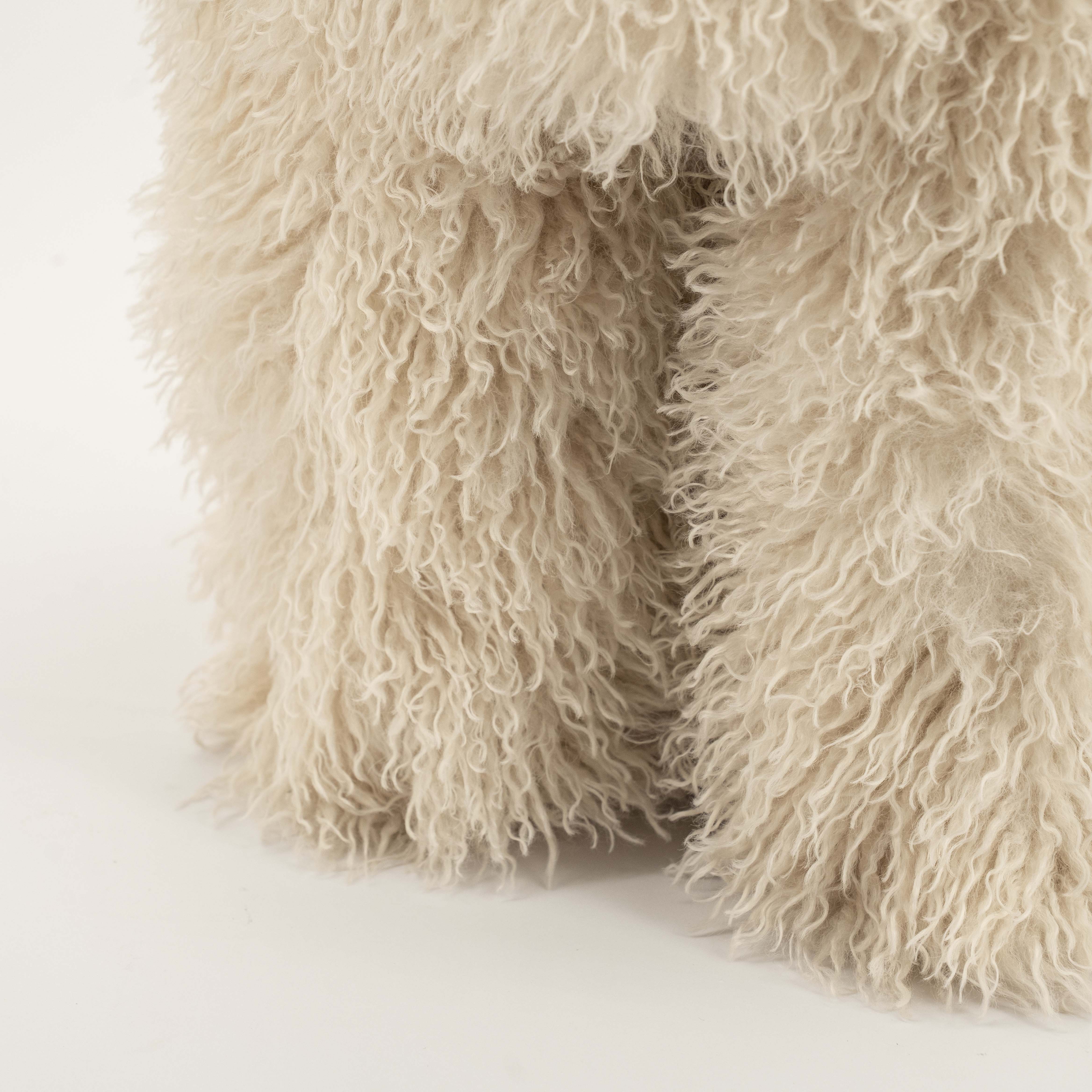 Poef diam.40cm - beige