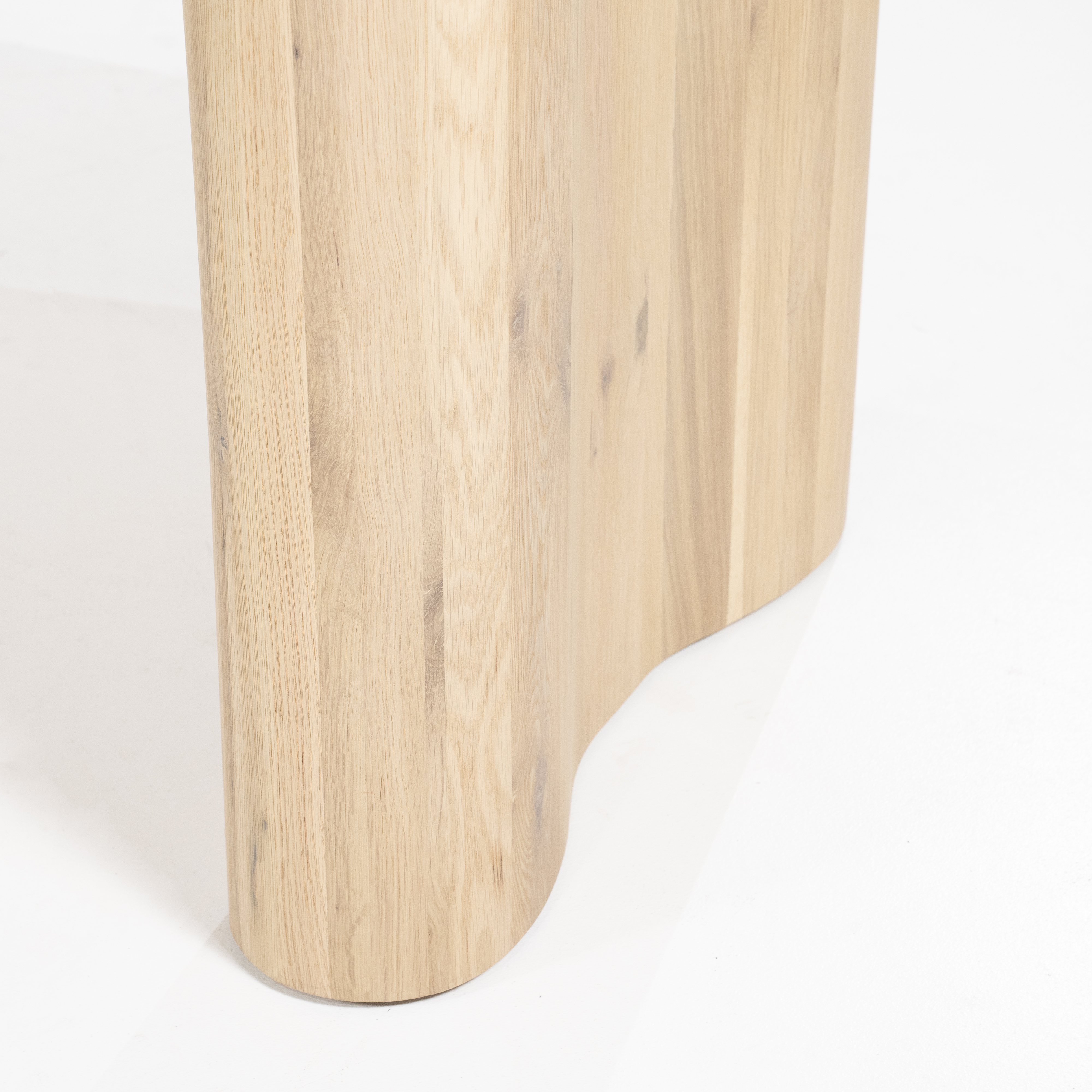 Organische eettafel 250x110cm in eik - naturel