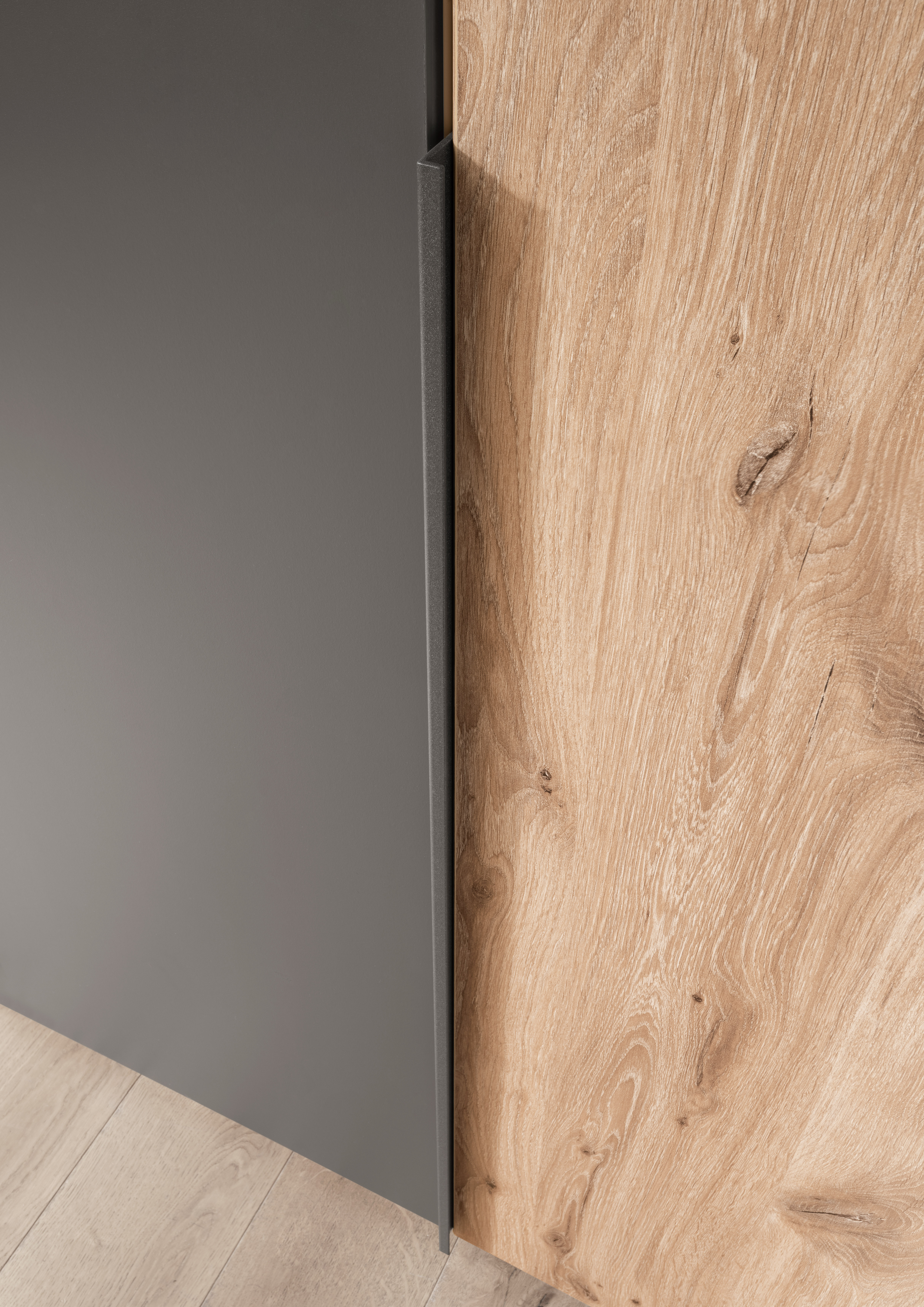 Draaideurkast Alassio 5-deurs - imitatie eik/Havanna