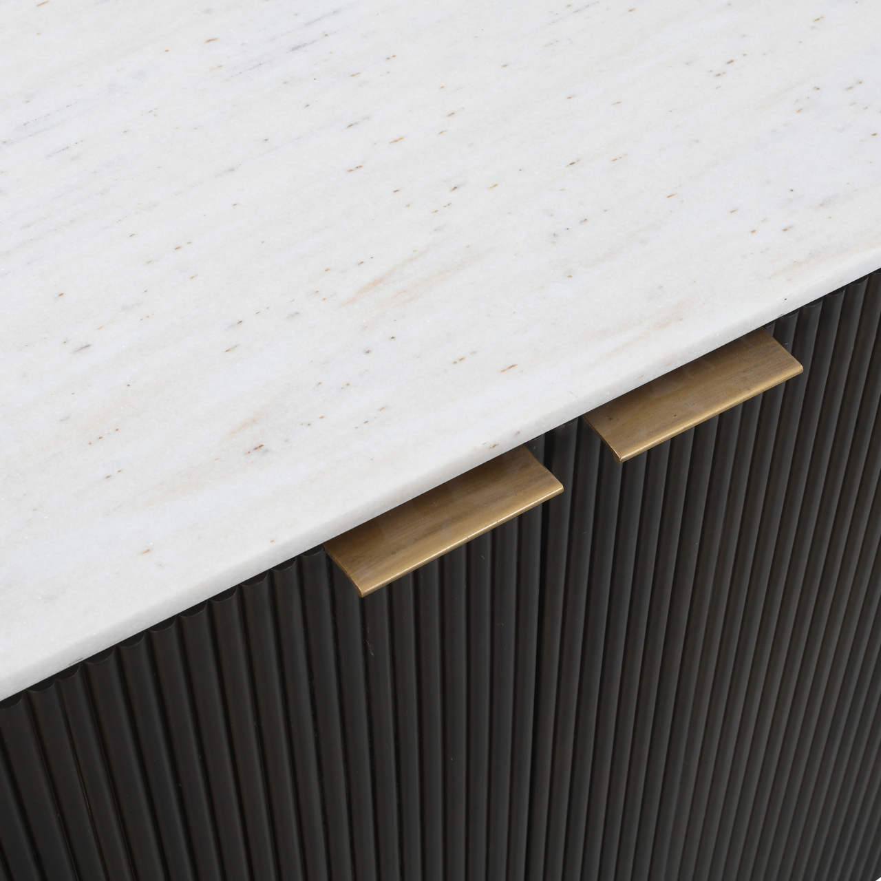 Dressoir 4 deuren B180cm - mango/marmer