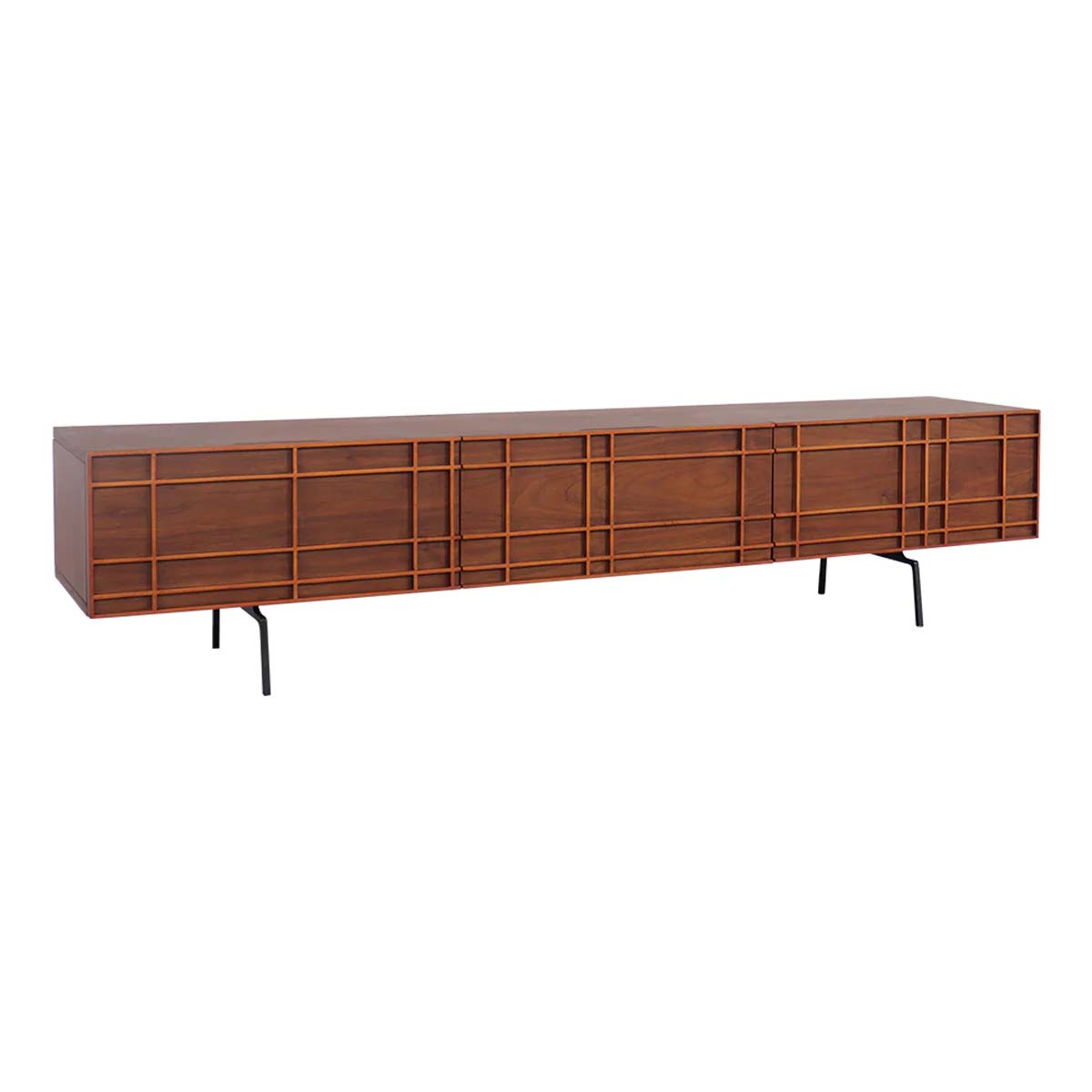 Vintage tv meubel B165cm - walnoot