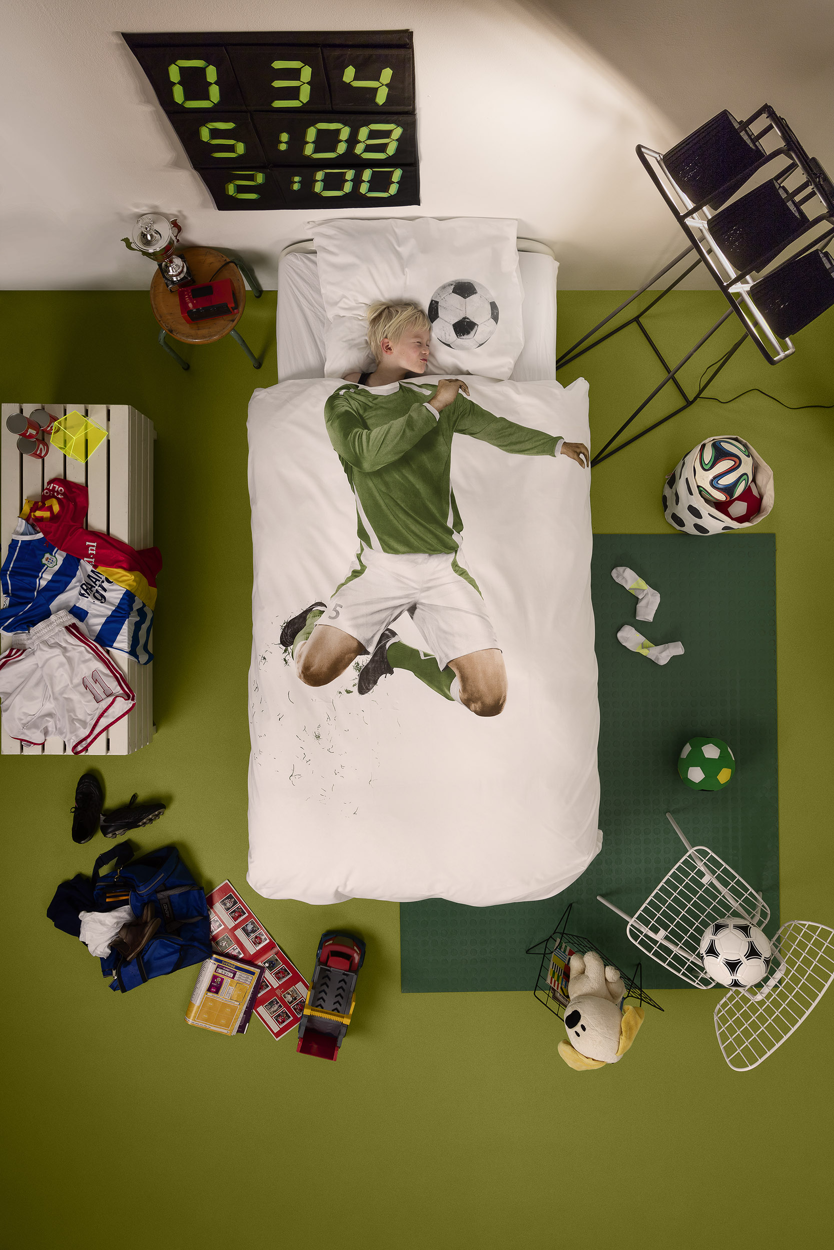 Dekbedovertrek Soccer 140x220cm