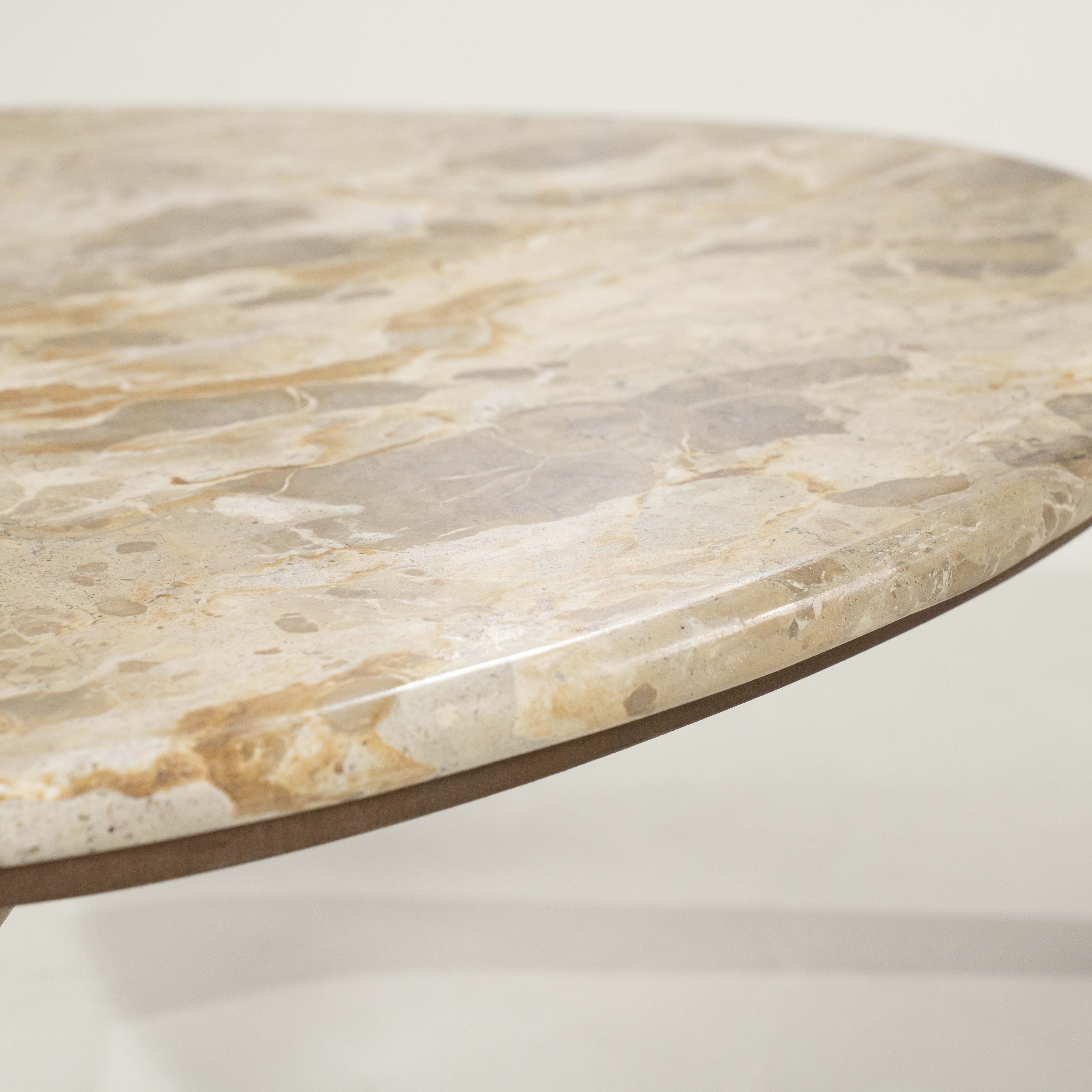 Bijzettafel small- mangohout/marmer