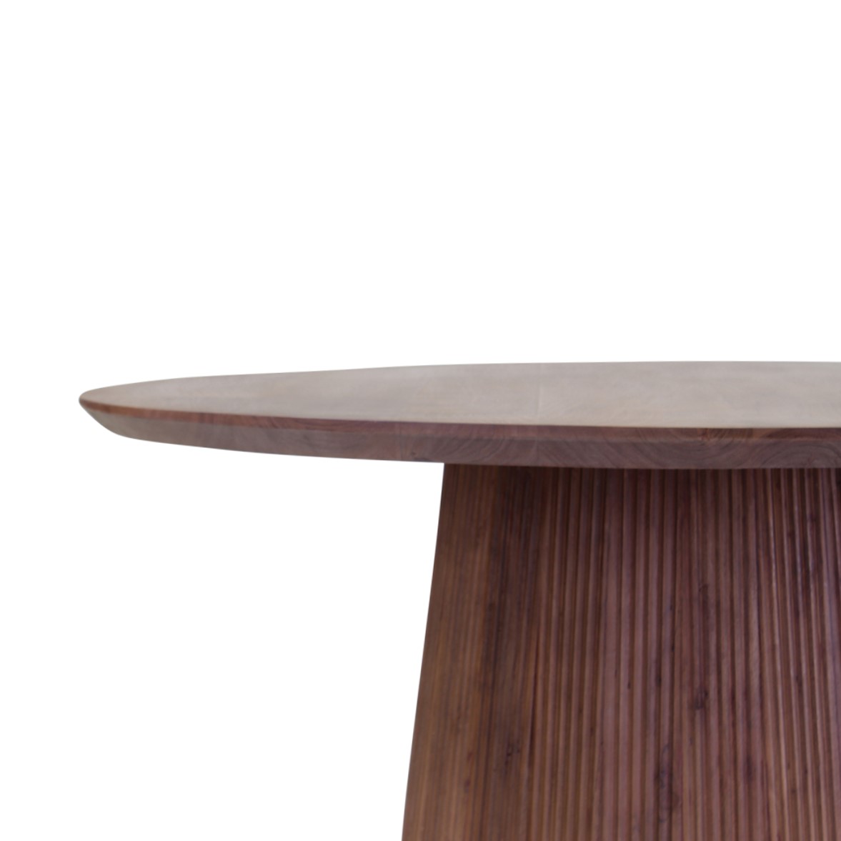 Ronde eettafel acacia hout dia. 130cm - donkerbruin