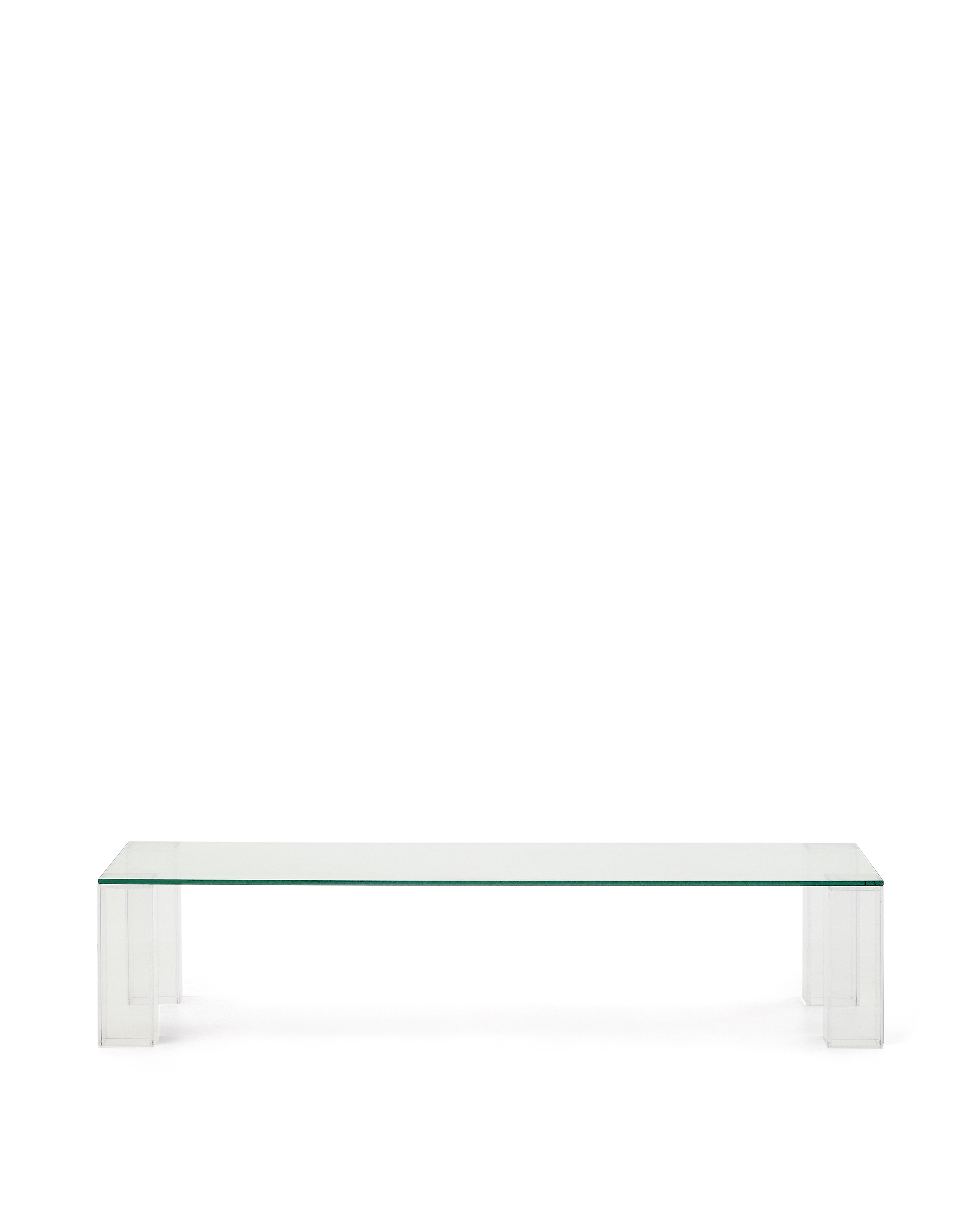 Salontafel Adularia 140x60cm in glas - transparant