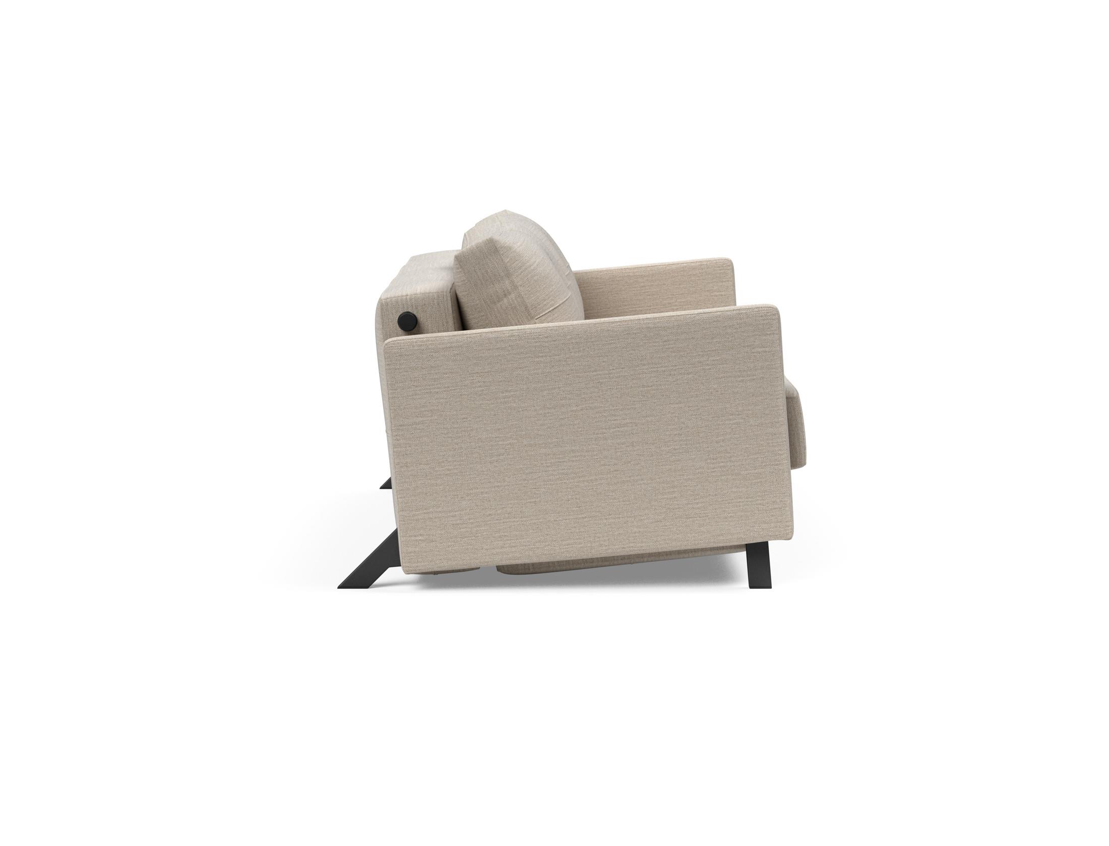 Slaapbank Cubed 140x200cm - Sand beige