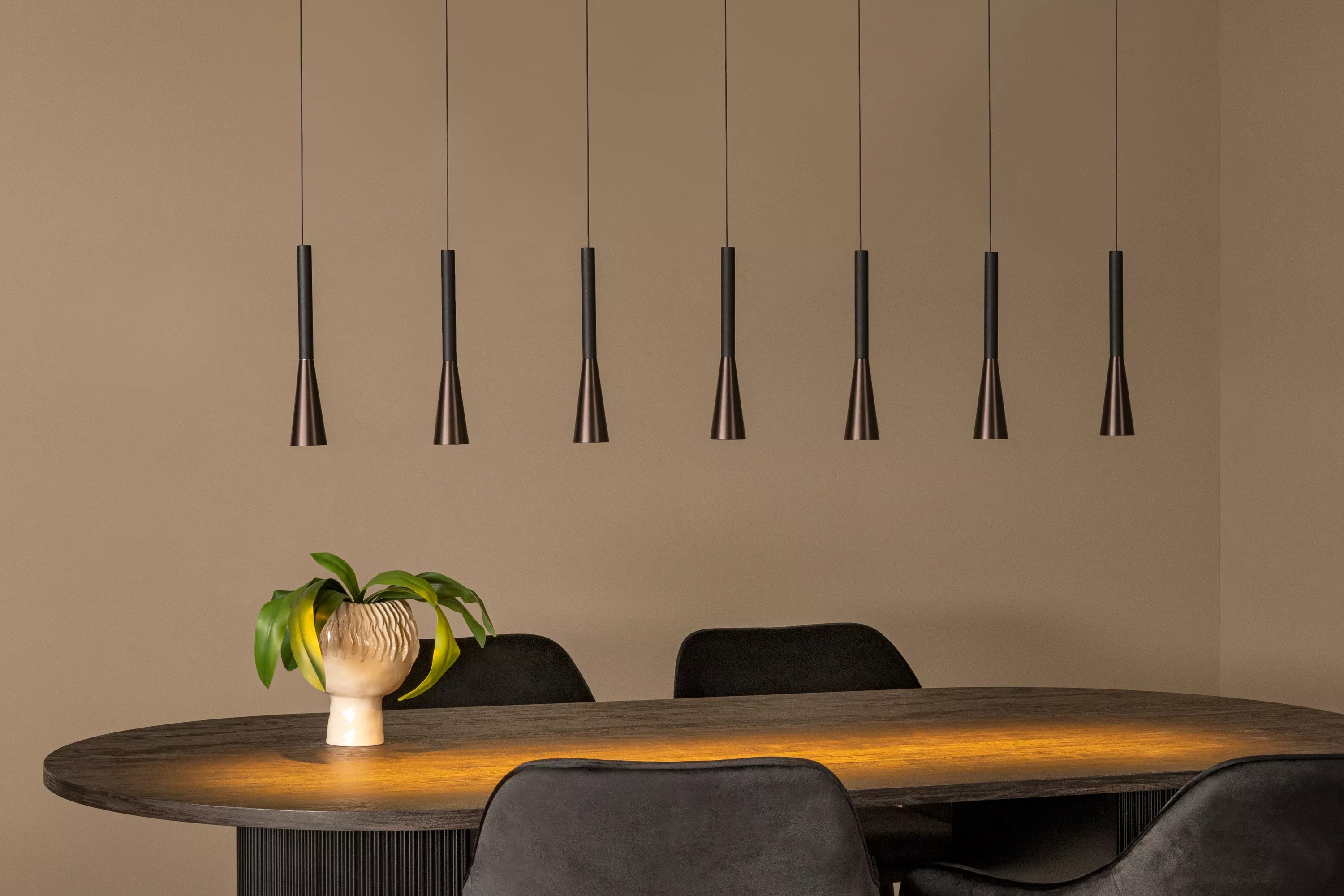 Hanglamp Joakim (7x6,2W - incl. lichtbronnen) - coffee
