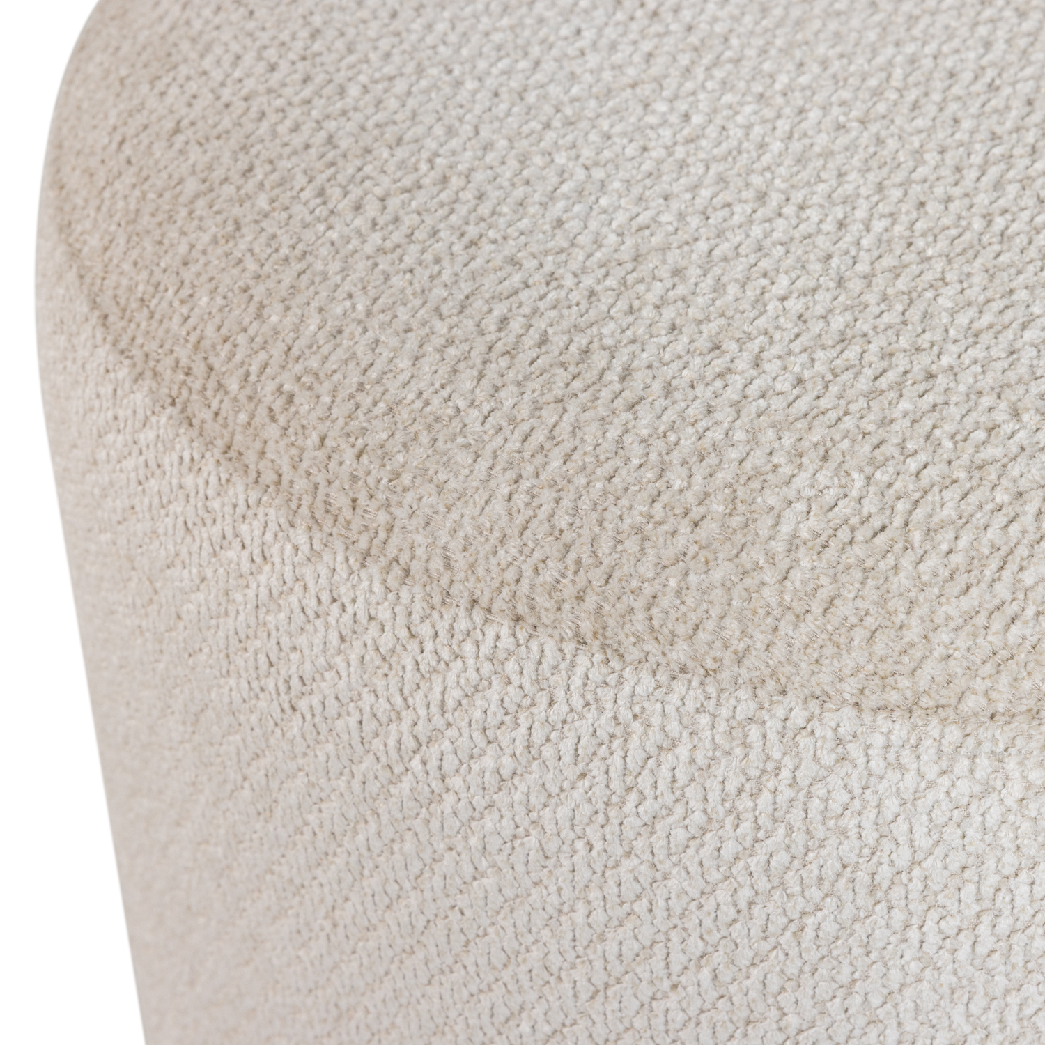 Draaibare poef Islen - bouclé beige