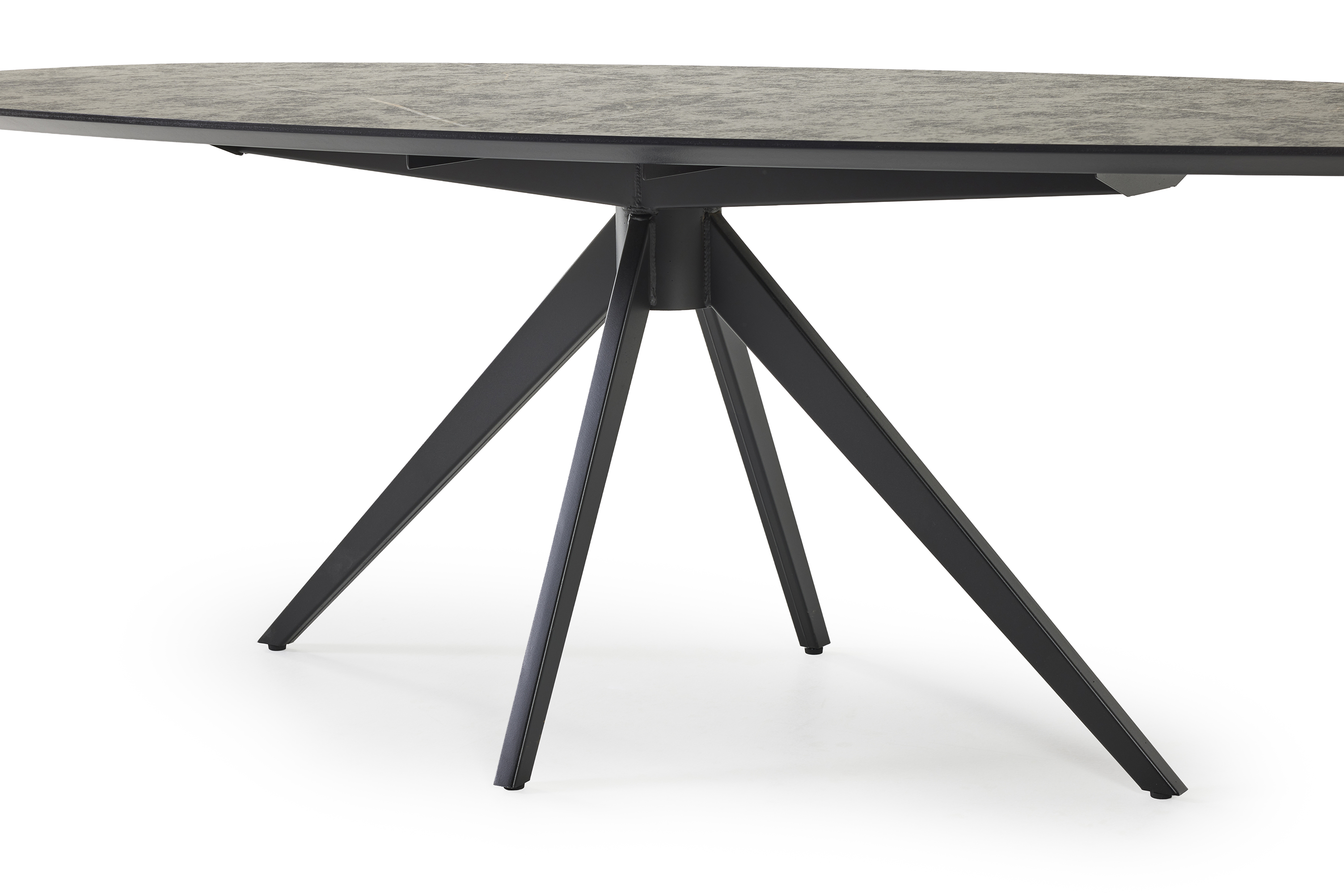 Eettafel 240x110cm - HPL/zwart metaal