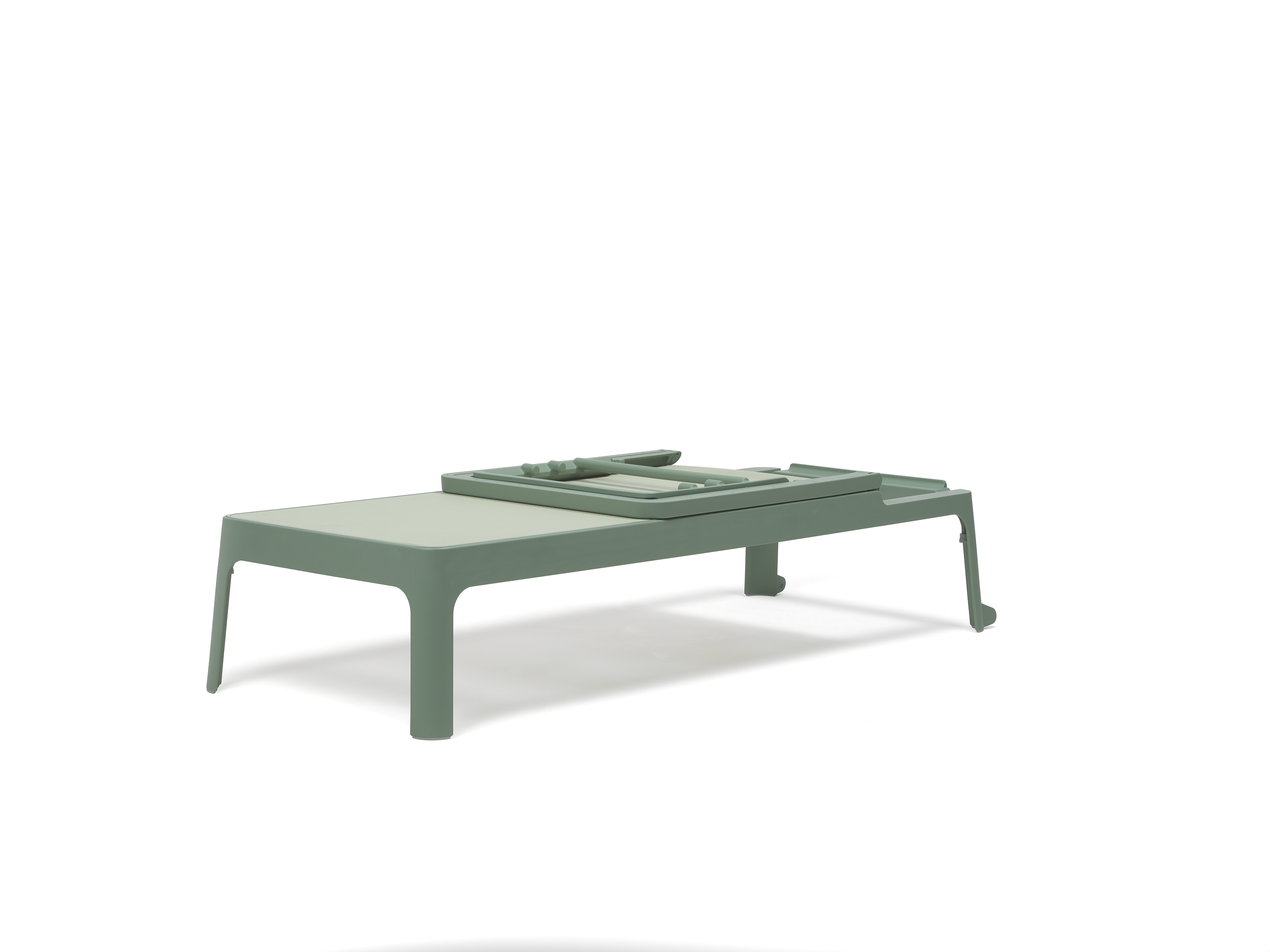 Ligbed met verstelbare rug - menta