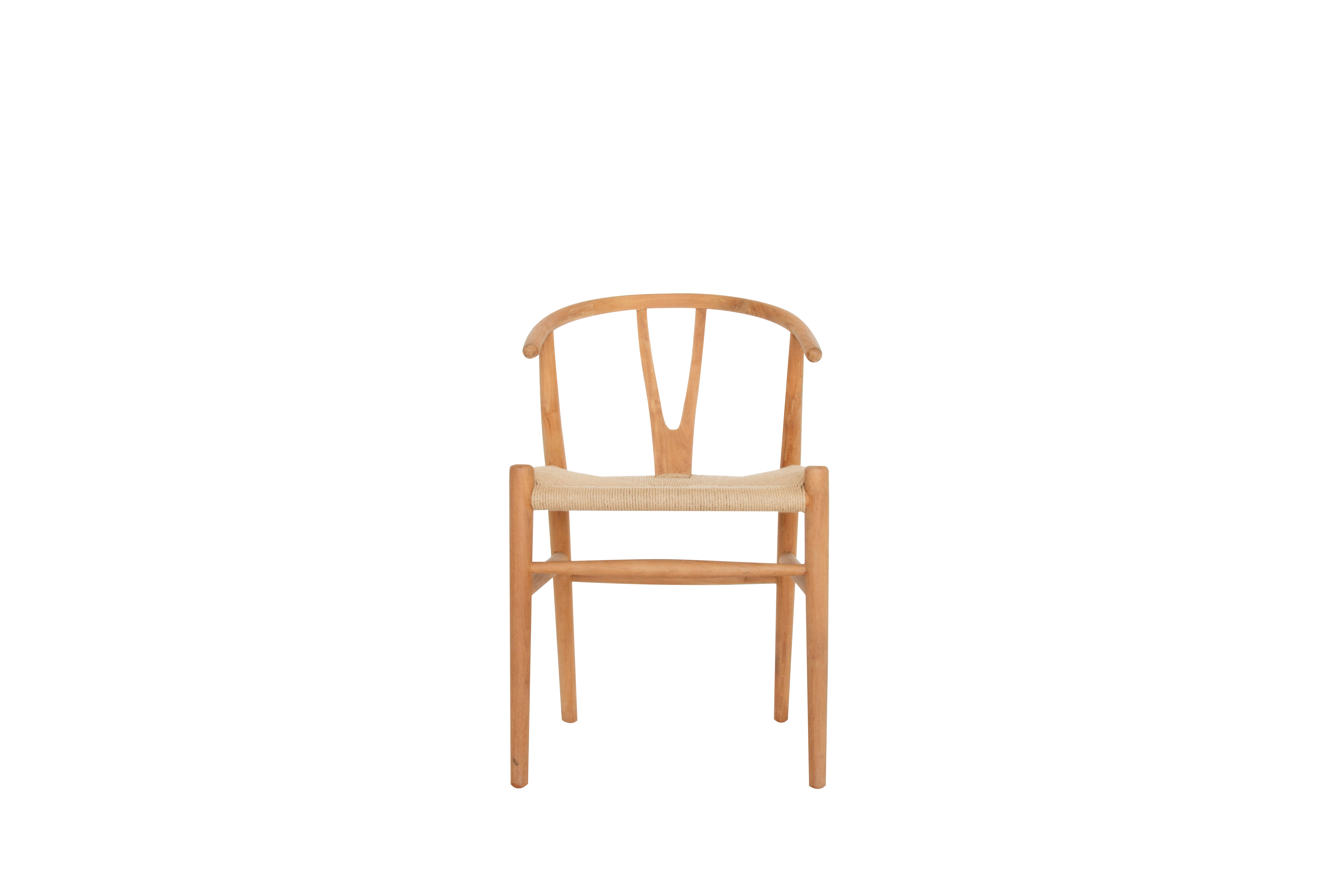 Tuinstoel - teak met Wicker zit