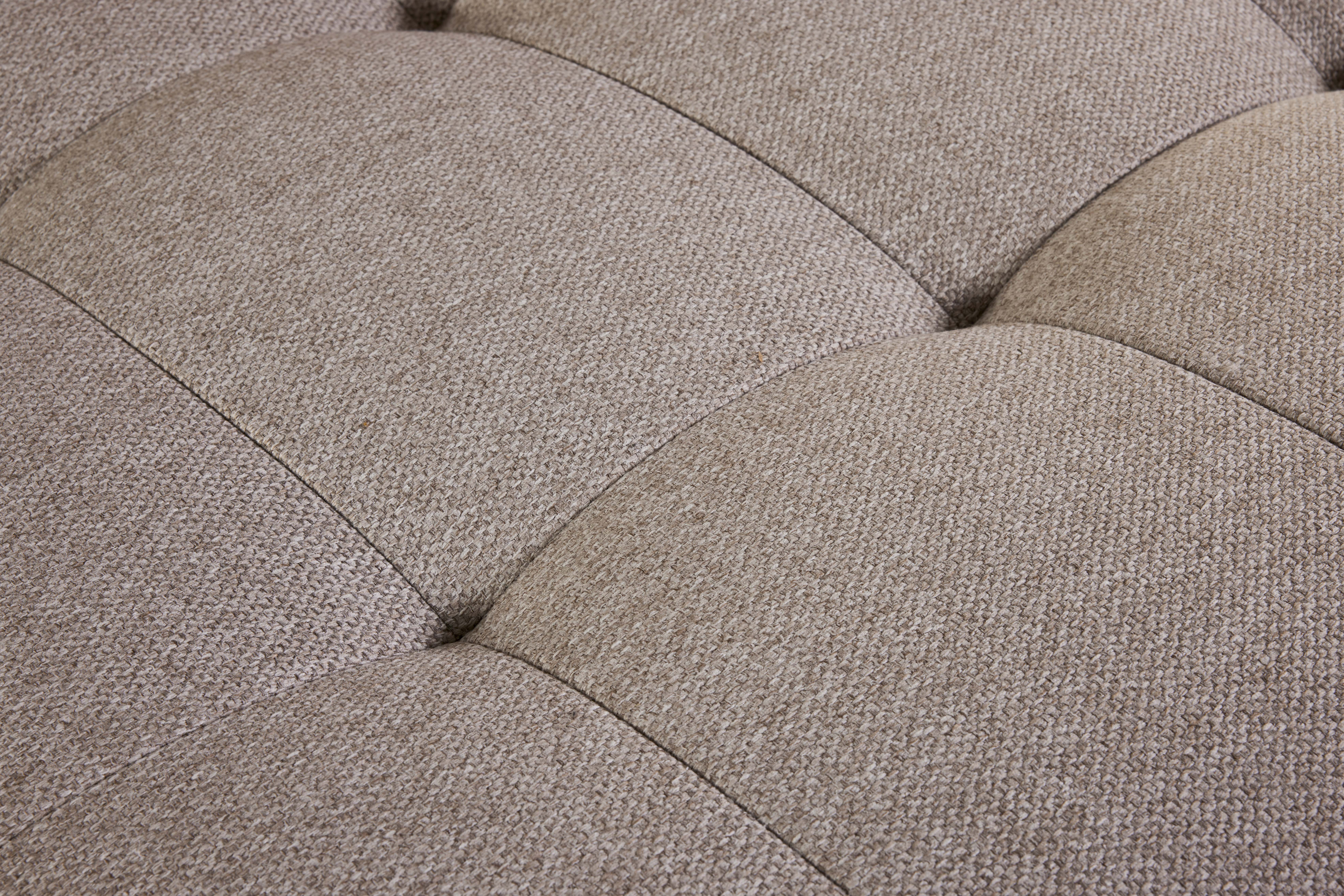 Hoeksalon met longchair (rechts) - Natural taupe