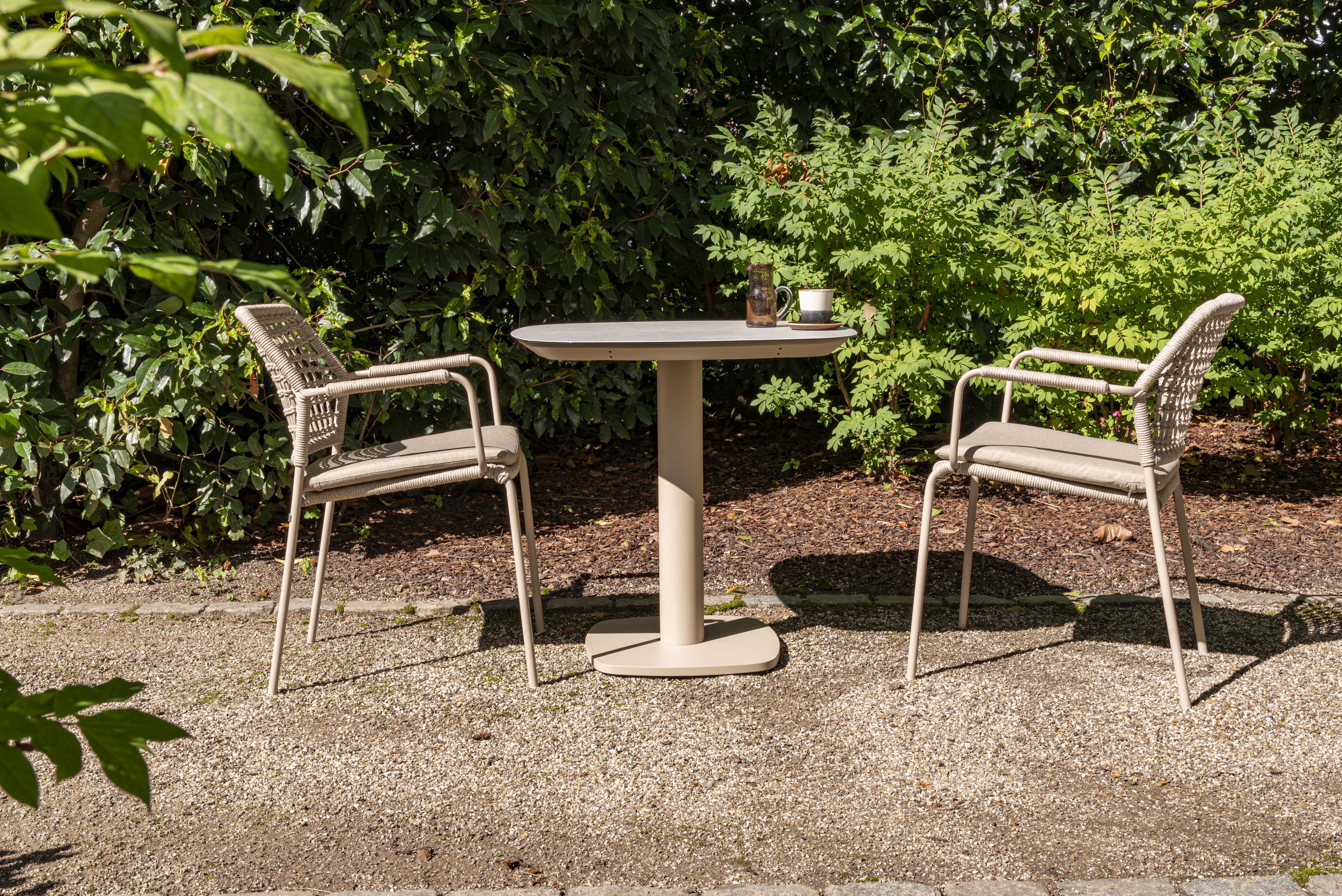 Outdoor tafel Manolo 75x75cm - latte