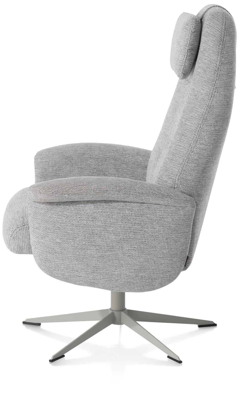 Relaxfauteuil incl. voetenbank - lichtgrijs