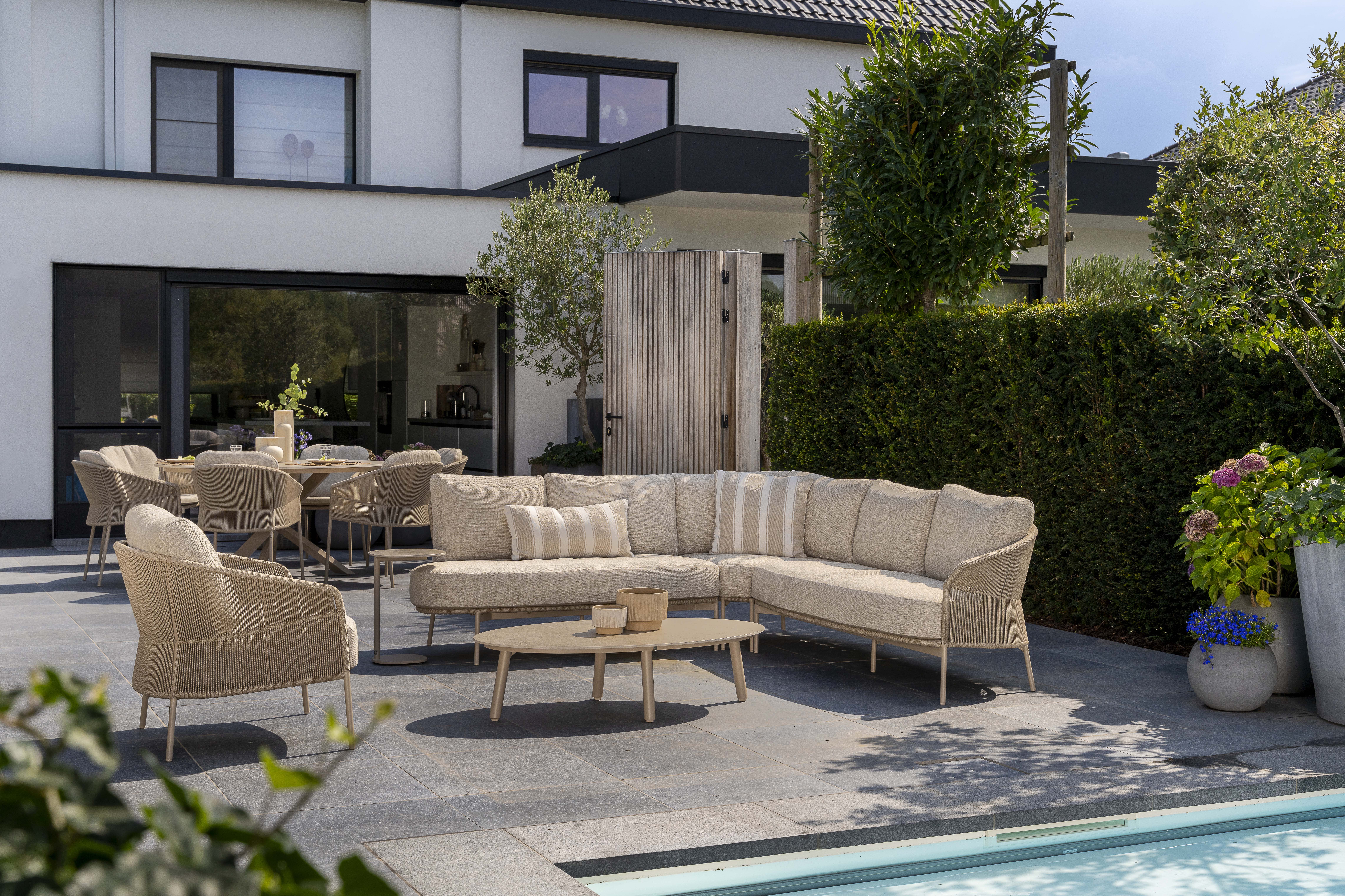 2-zit open end Florence - latte