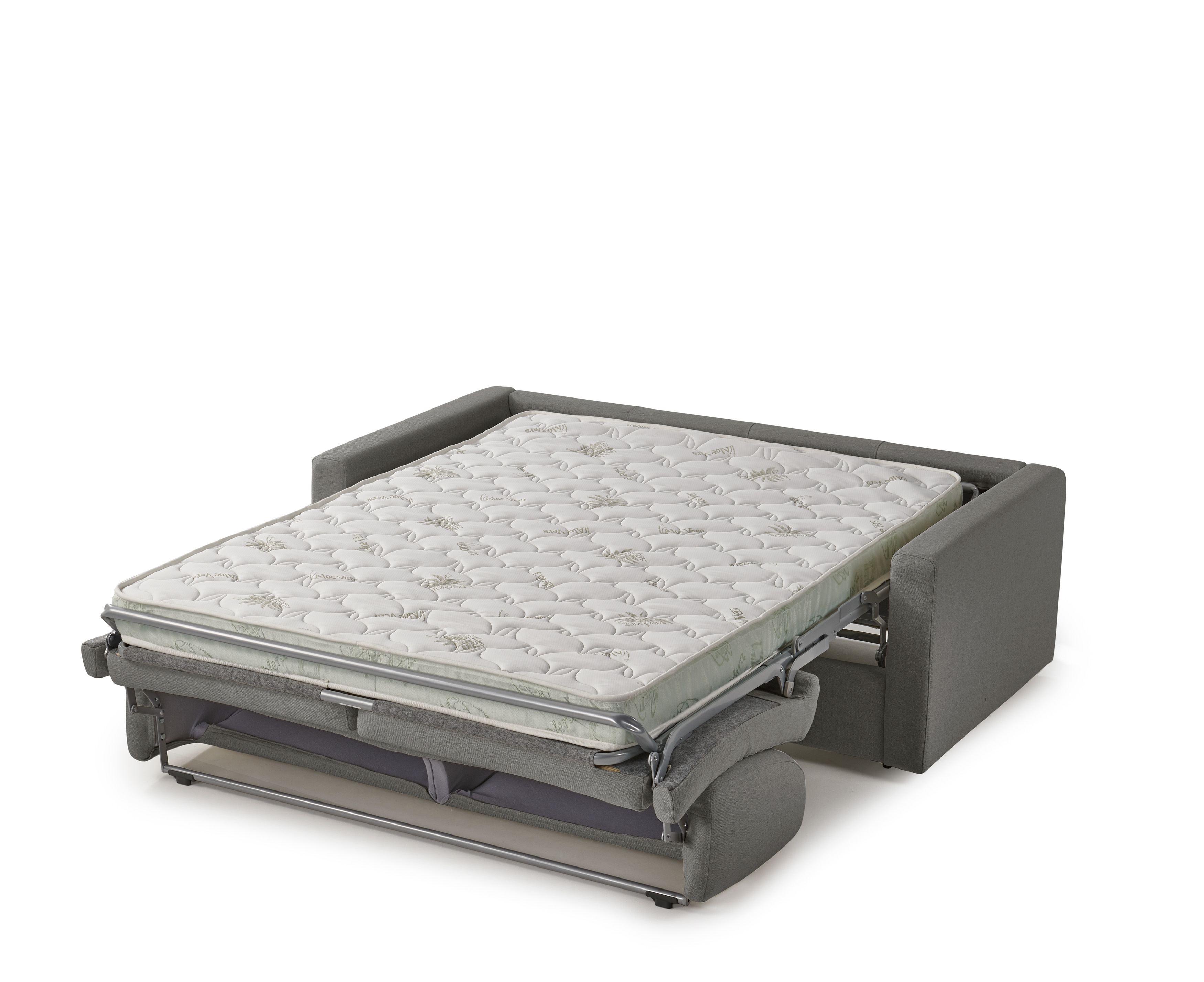 Slaapbank met matras 140x195cm - donkergrijs