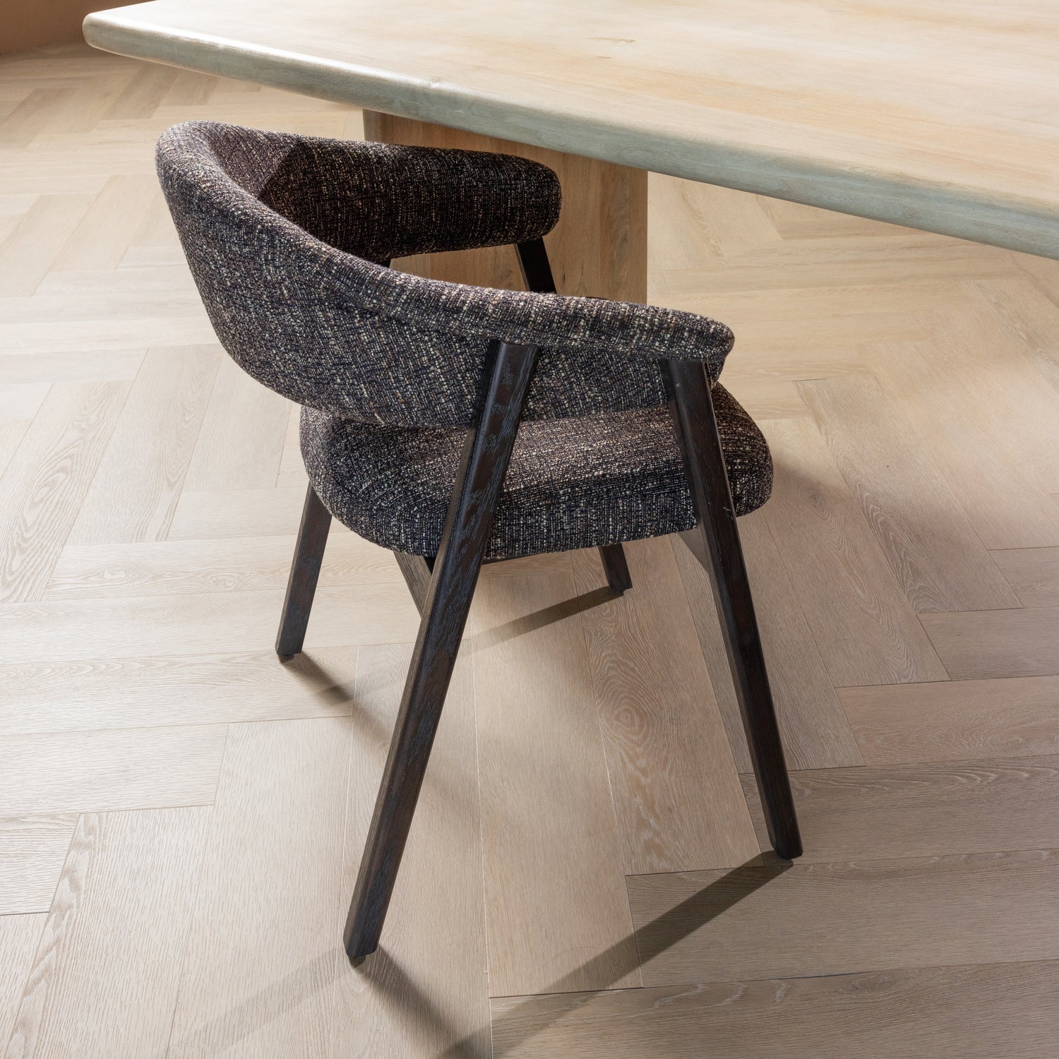 Eetkamerstoel Tunar - donkerbruin