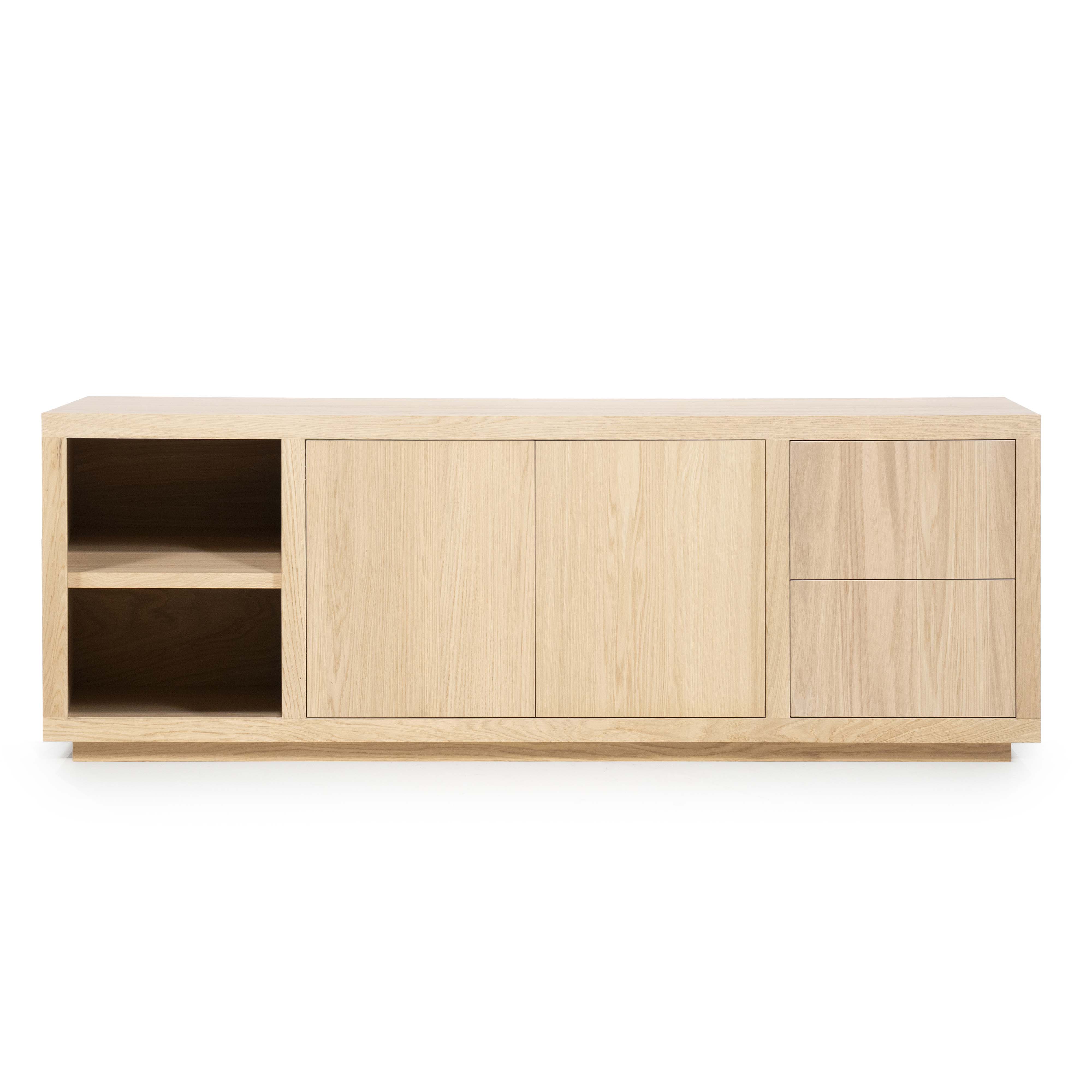 Dressoir met 2 deuren en 2 lades - natuur eiken