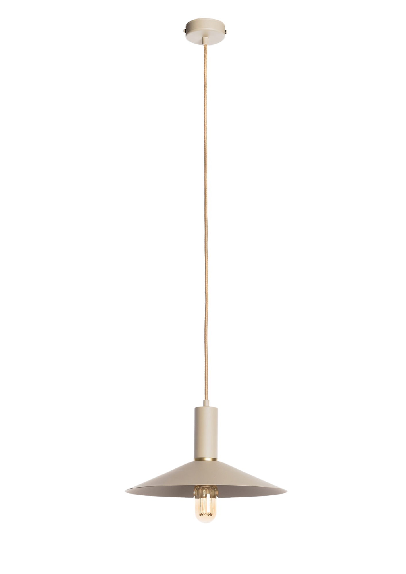 Hanglamp schaal medium - beige