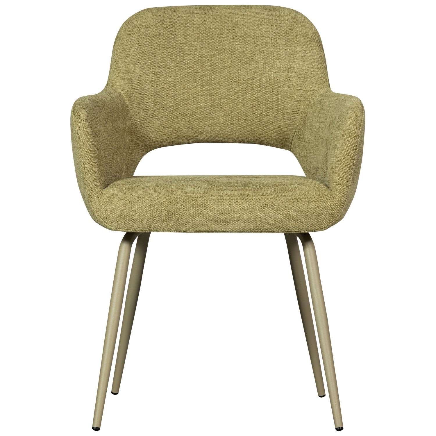 Kuipstoel Jenny met open rug - Sage groen